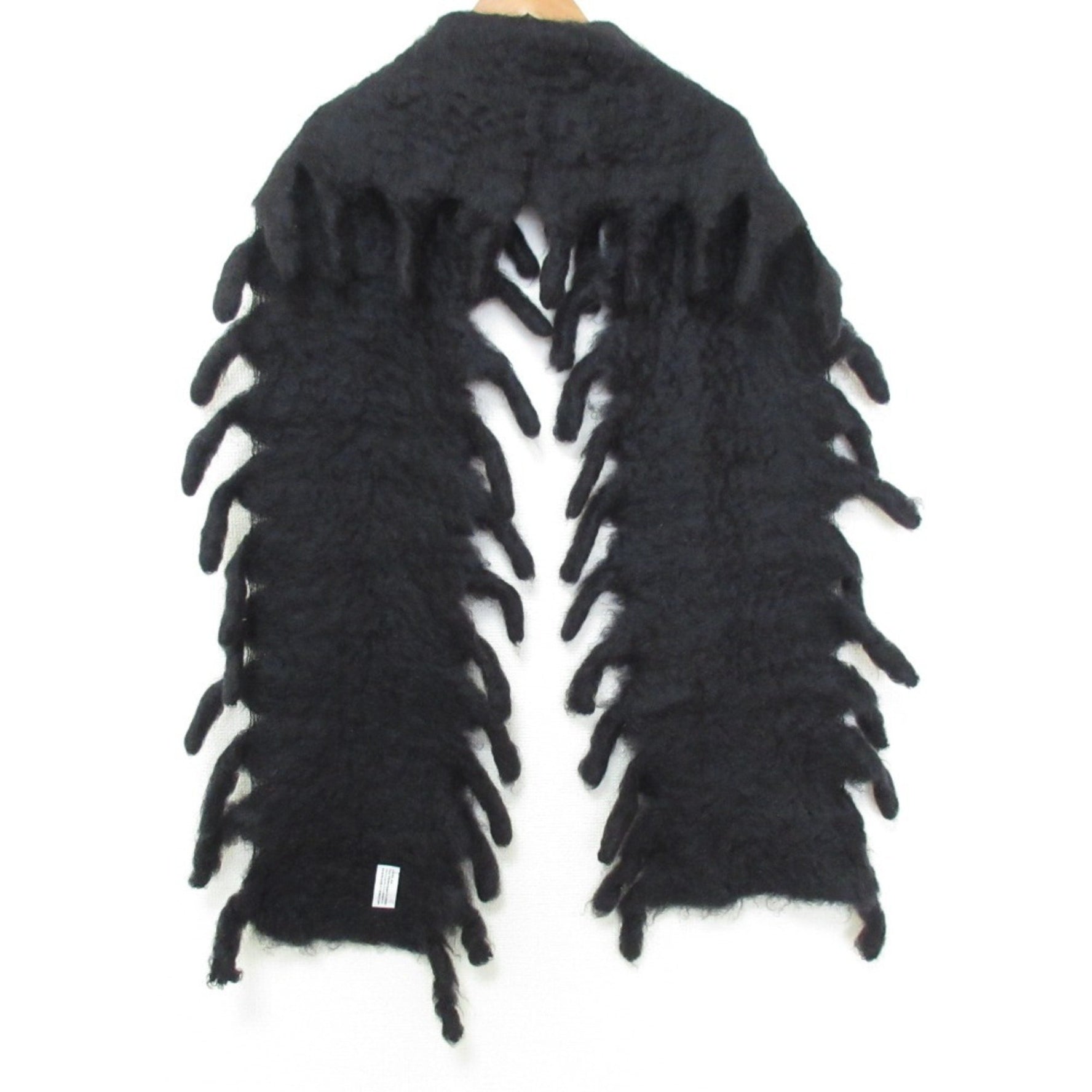 LOEWE Mohair Wool Fringe Long Scarf/Stole Men's
