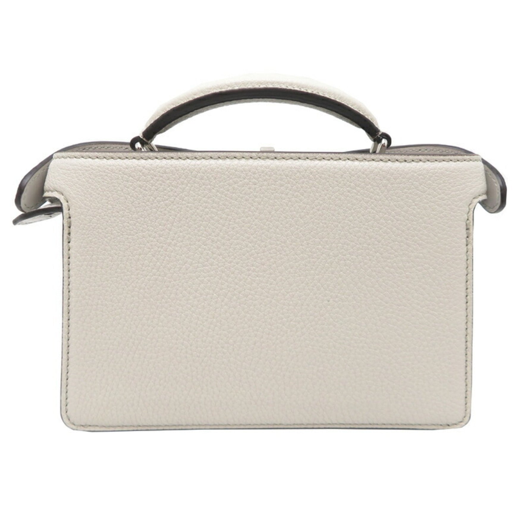 Fendi Peekaboo I.C.U. X-Cross Shoulder Bag Calfskin Light Grey