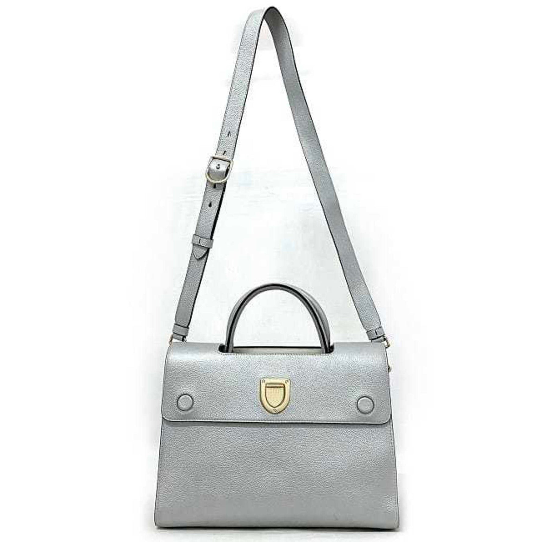 Christian Dior Ever Bag Gold Handbag Leather GP Tote Shoulder