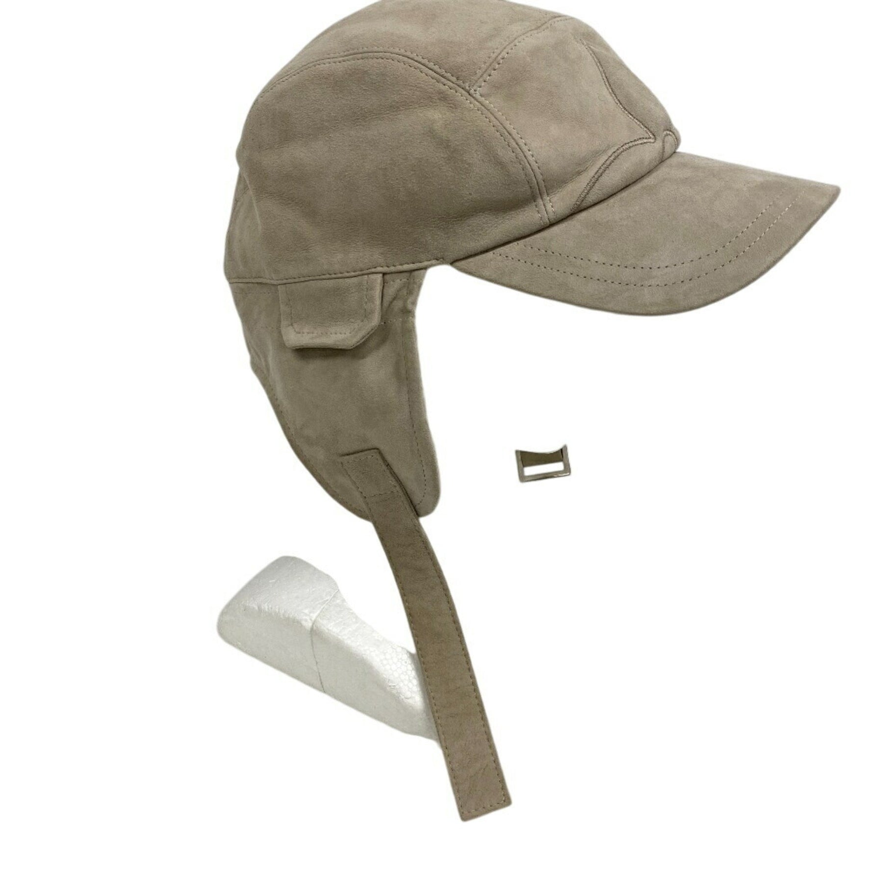 Louis Vuitton Shearling Cache Flower Cap Beige Unisex