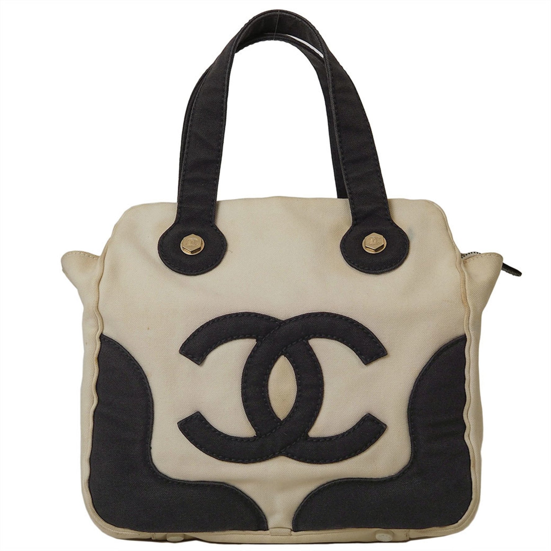 Chanel CC Marshmallow Bag Canvas Handbag No. 8 (around 2003)