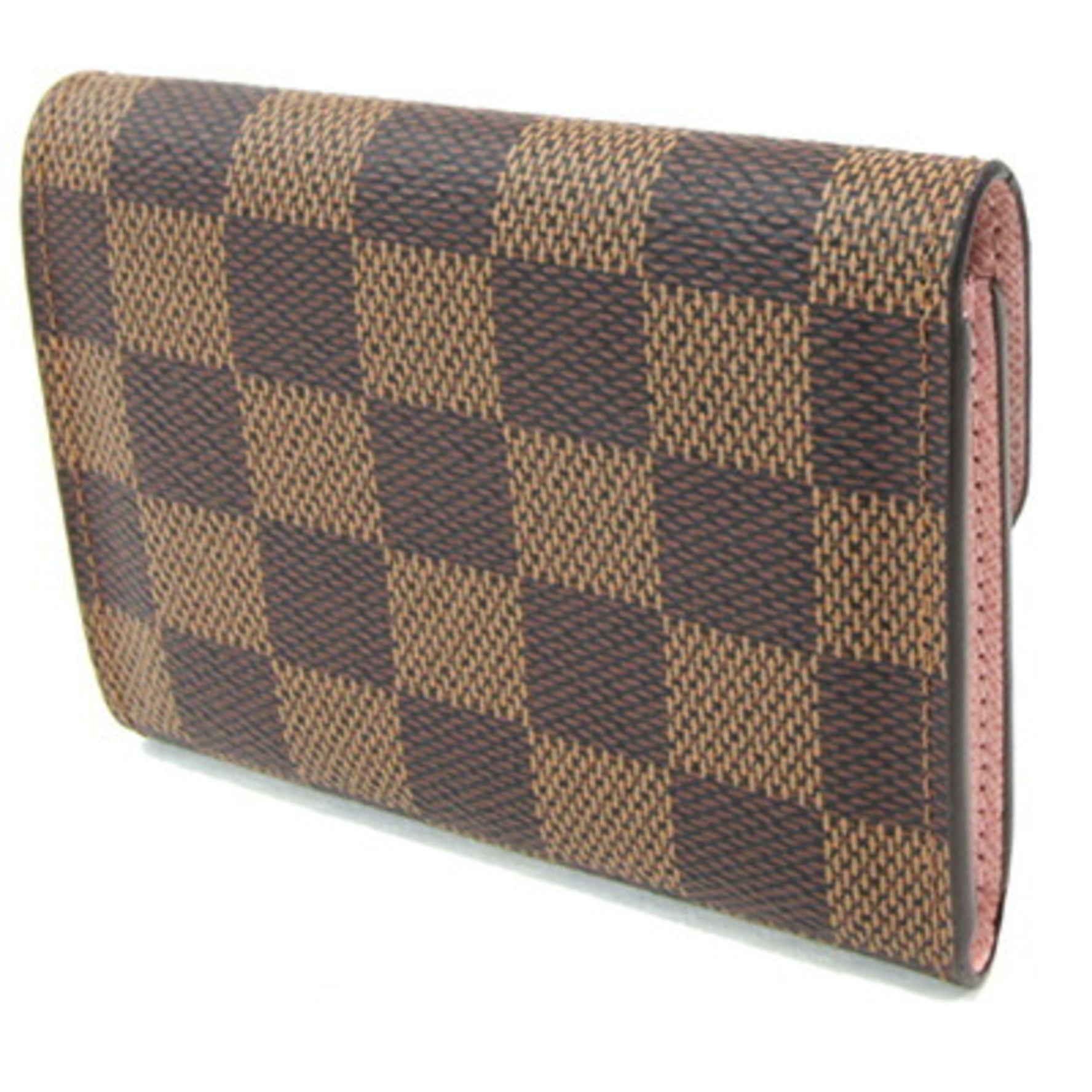 Louis Vuitton Coin Case Damier Portemonnay Rosalie Rose Ballerine Purse Compact Wallet Mini Pink