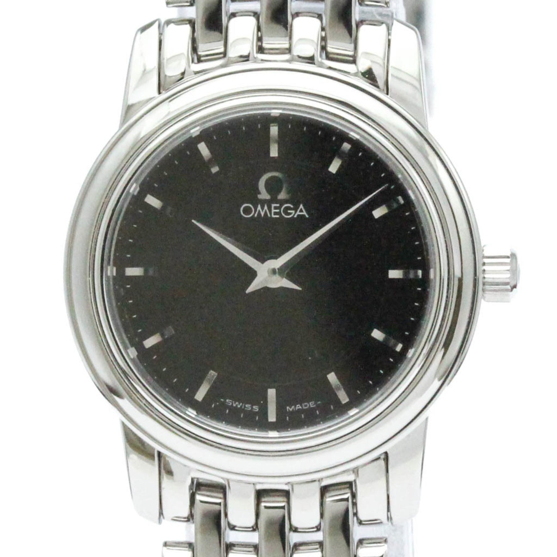 Polished OMEGA De Ville Prestige Steel Quartz Ladies Watch 4570.51