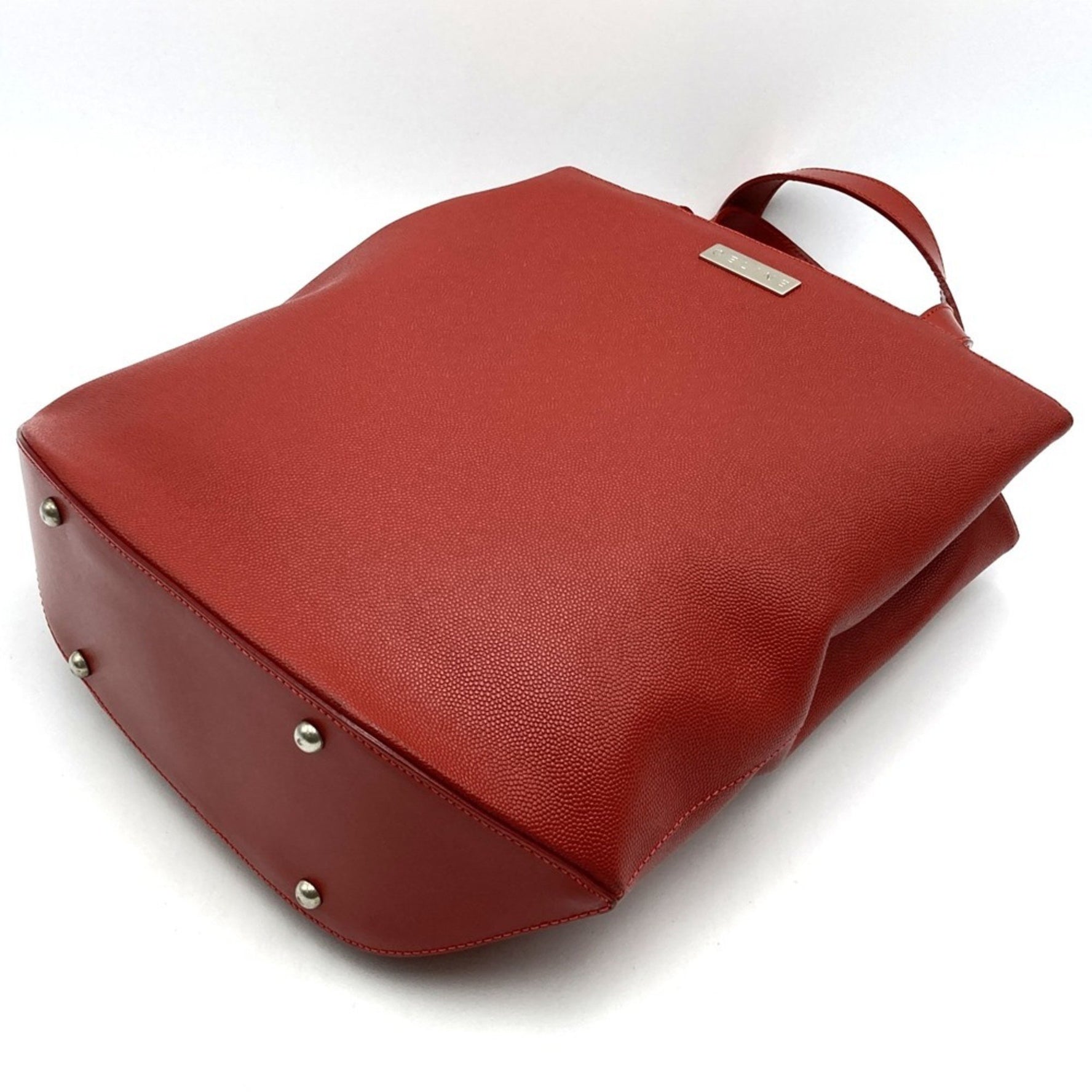 CELINE 00 1 handbag red leather ladies