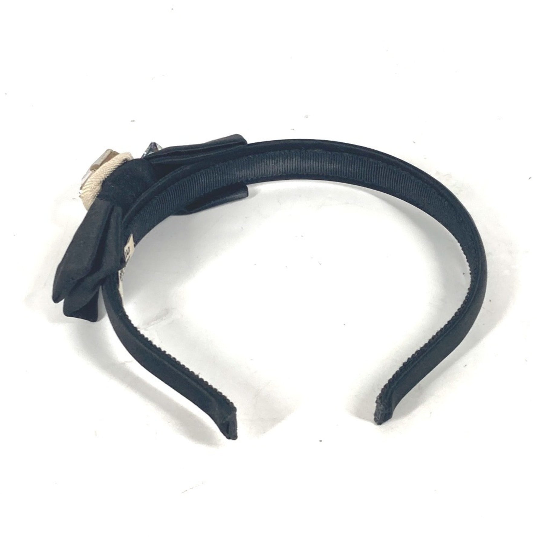 Miu Miu MIU Crystal Hairband Headband Satin