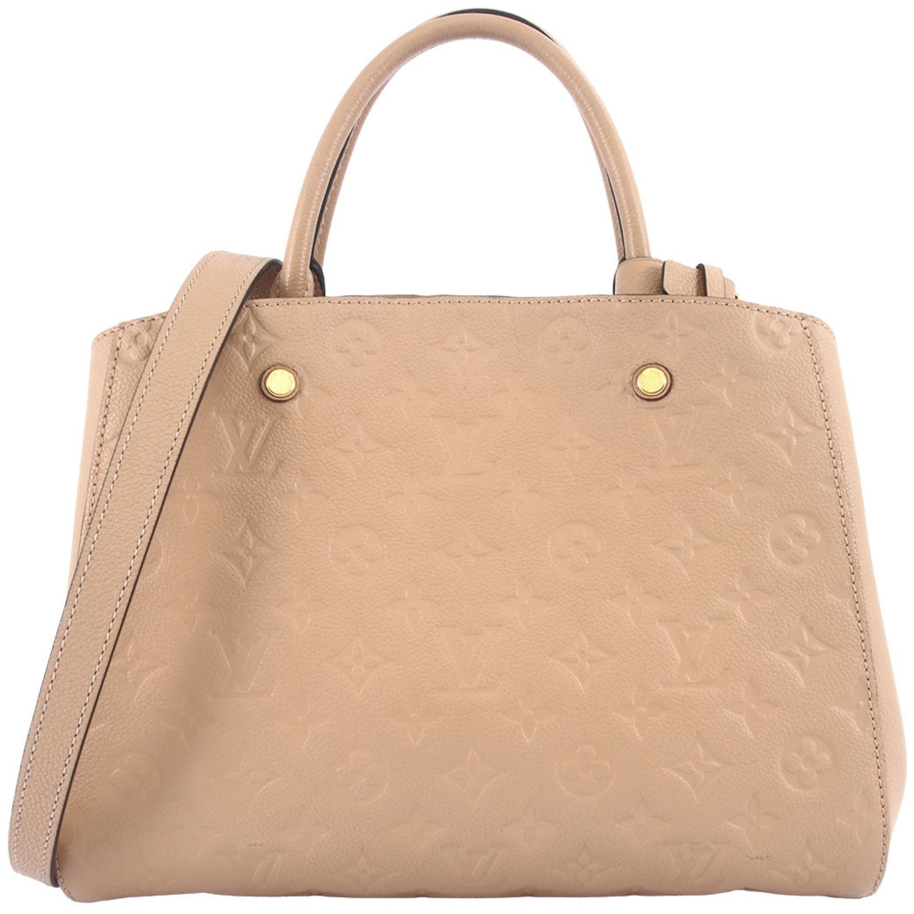 Louis Vuitton Montaigne MM Handbag Monogram Empreinte Leather