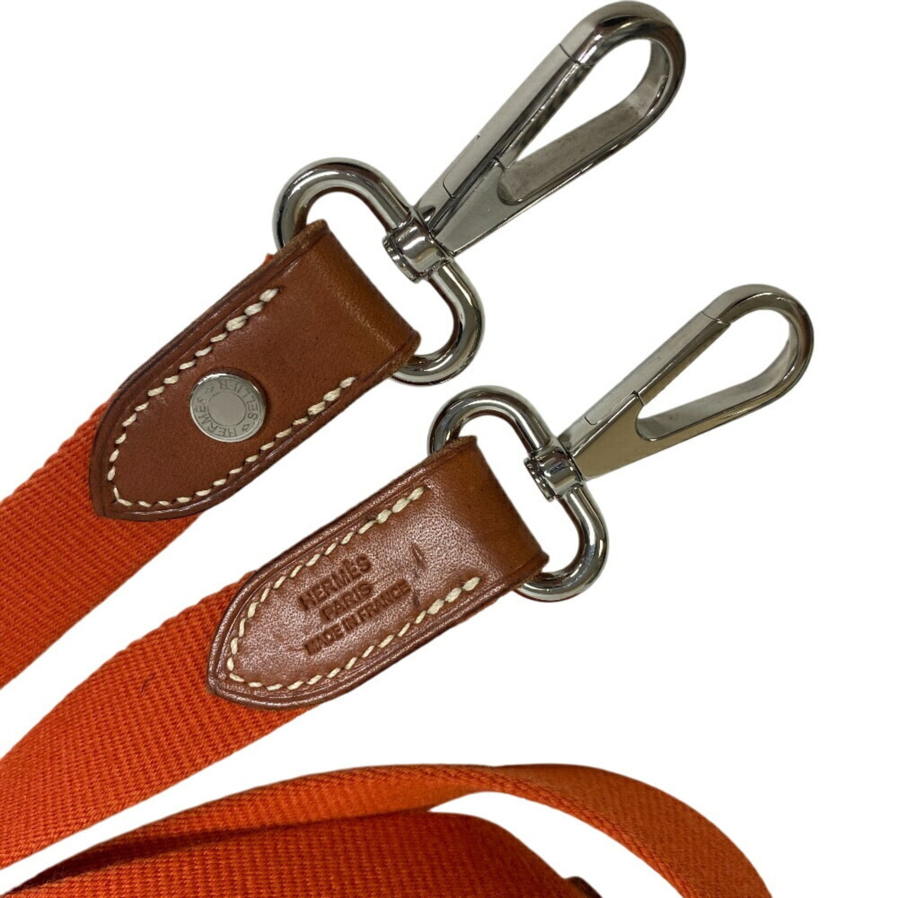 HERMES Hermès Crossbody Pet Lead U: 2022 Orange Unisex