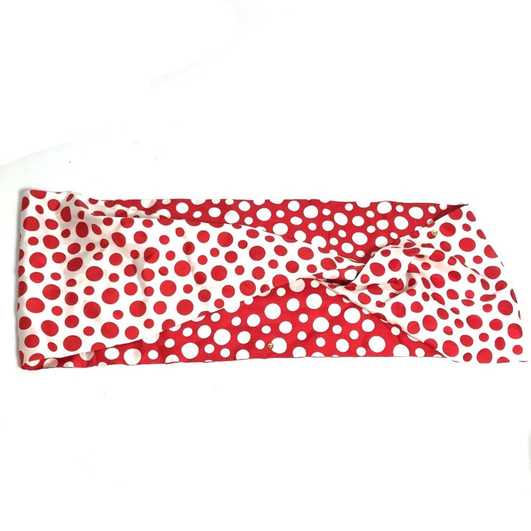 Louis Vuitton Yayoi Kusama Collaboration Snood Dot Scarf Silk Red