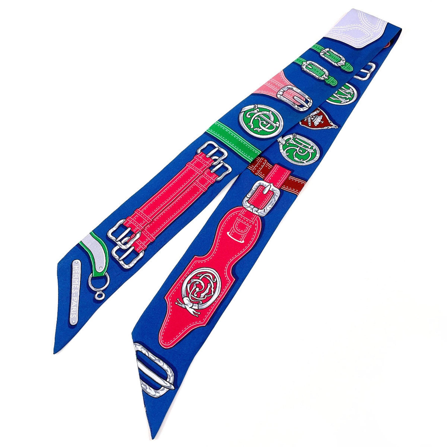 HERMES HARNAIS DES PRESIDENTS Presidential Horse Tack Twilly Silk