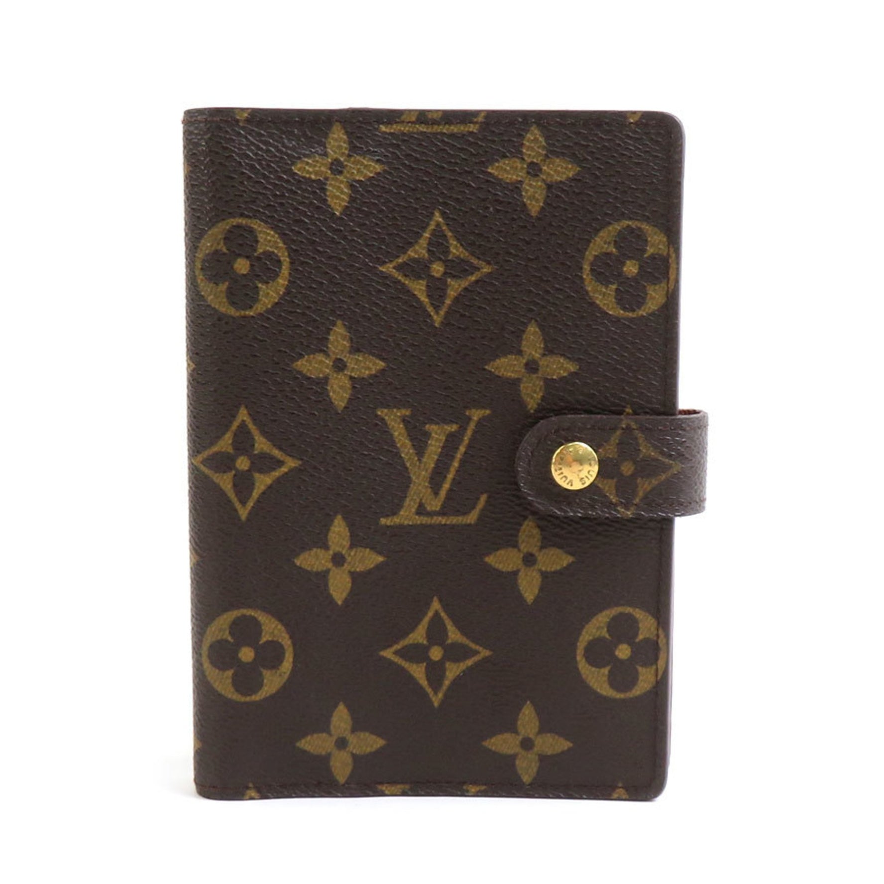 Louis Vuitton Notebook Cover Monogram Agenda PM Canvas Gold Men's