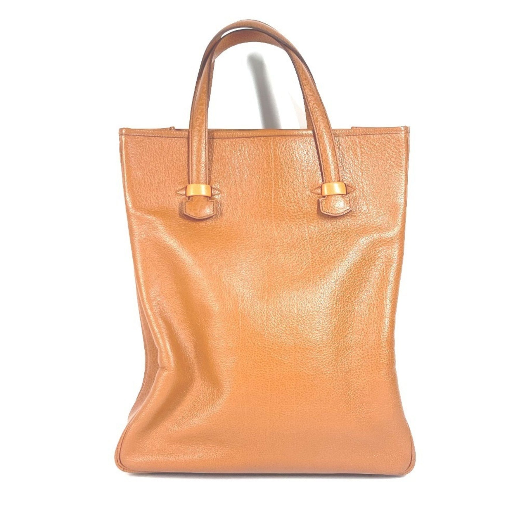 HERMES Gallop Shoulder Bag, Vertical Tote Leather, Men's and Gold