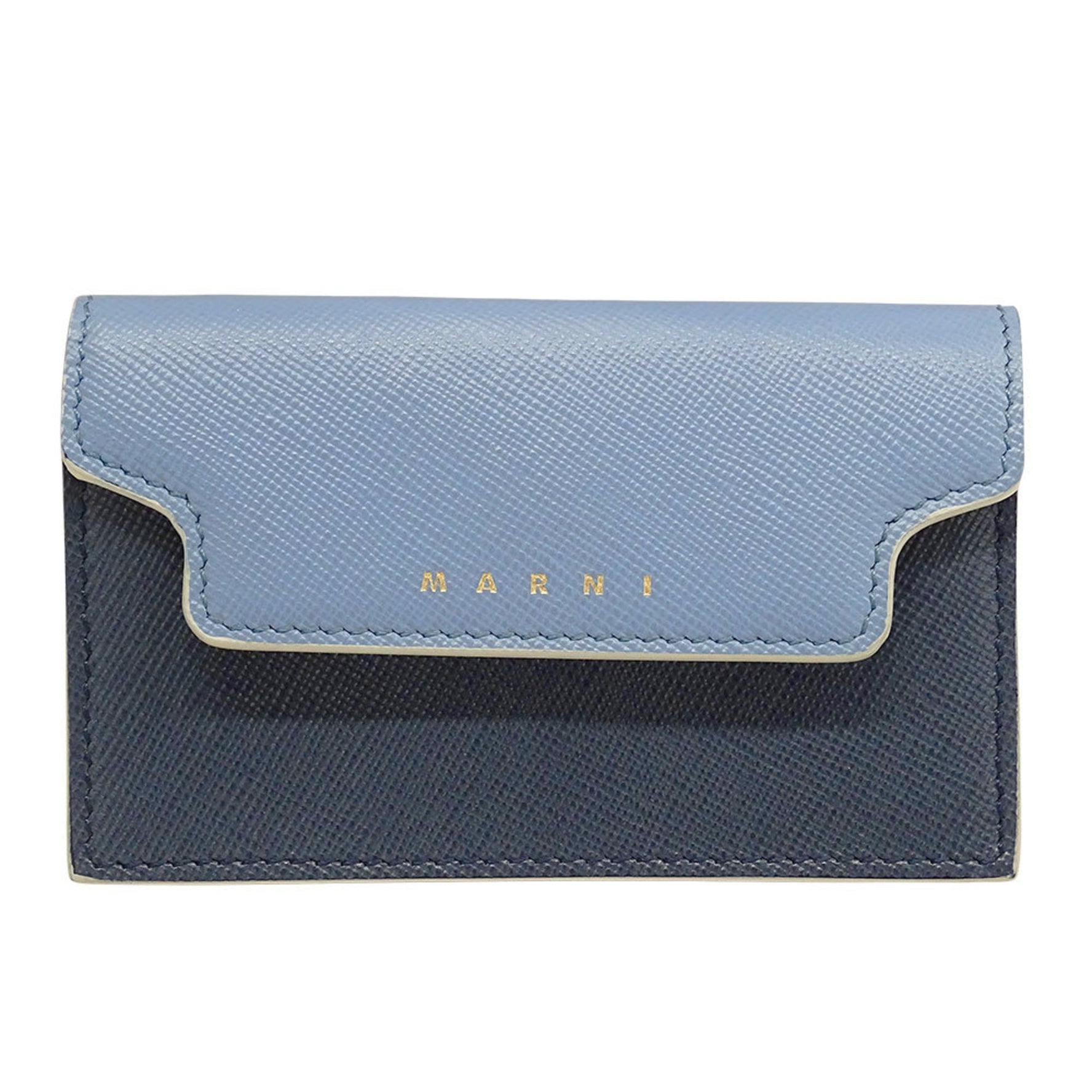 MARNI Leather Business Card Case with Flap