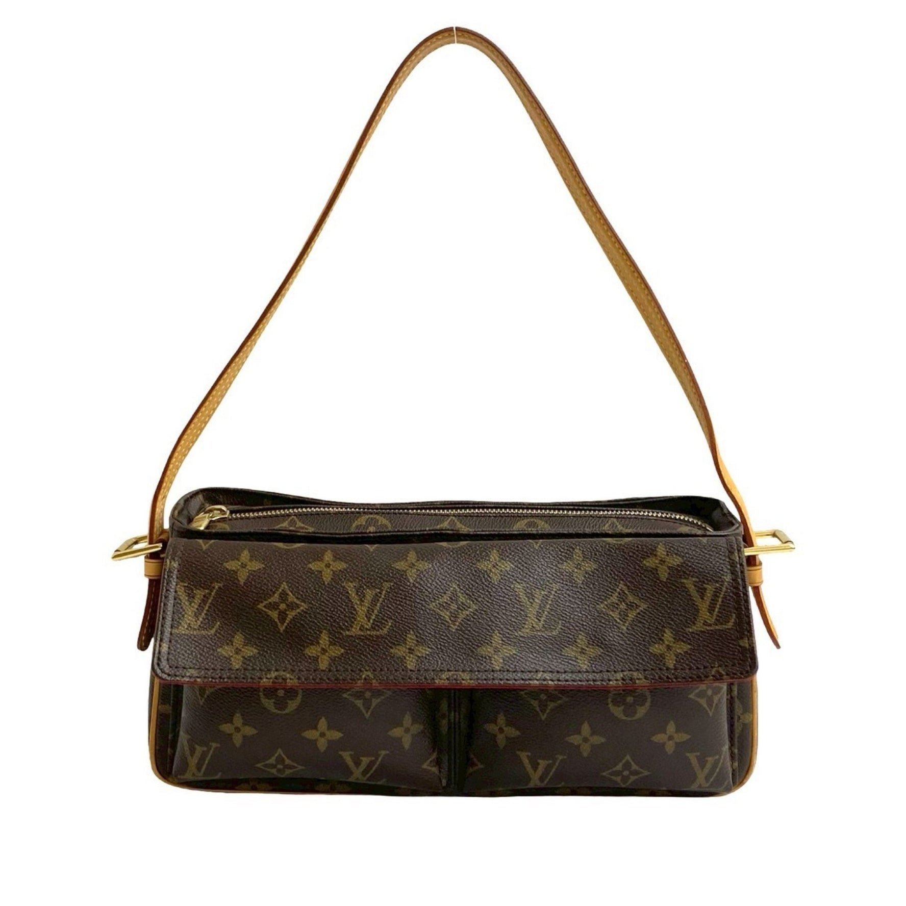 LOUIS VUITTON Viva Cite MM Monogram Leather Semi-One Shoulder Bag/Tote Bag
