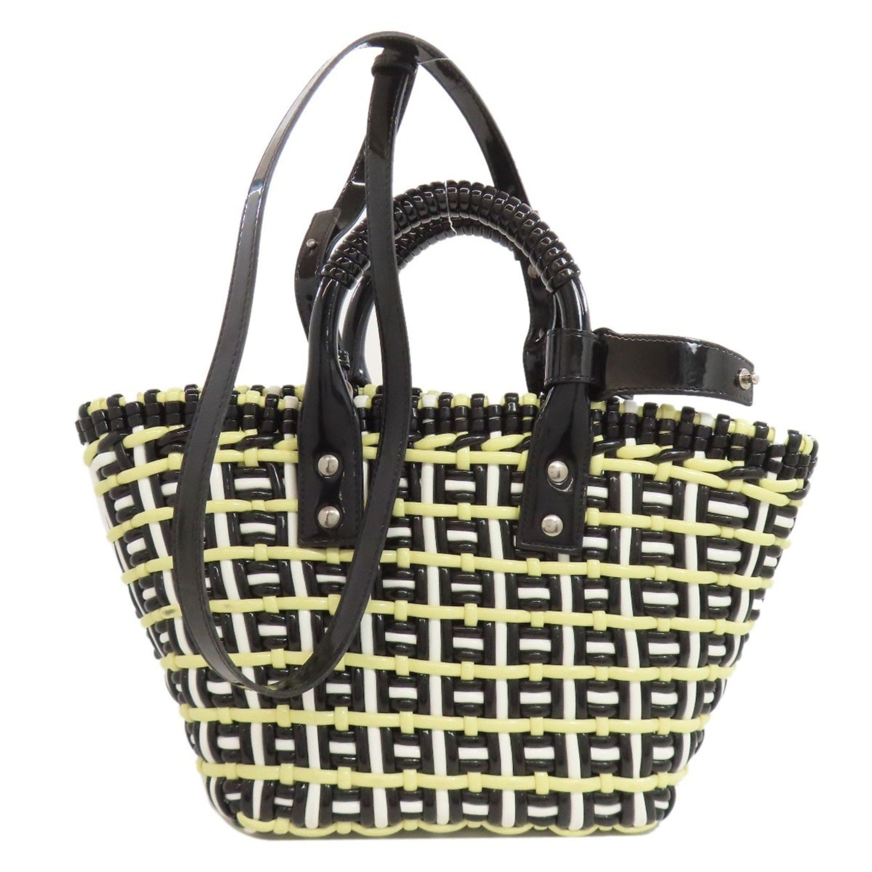 Balenciaga Bistro XS Enamel Handbag