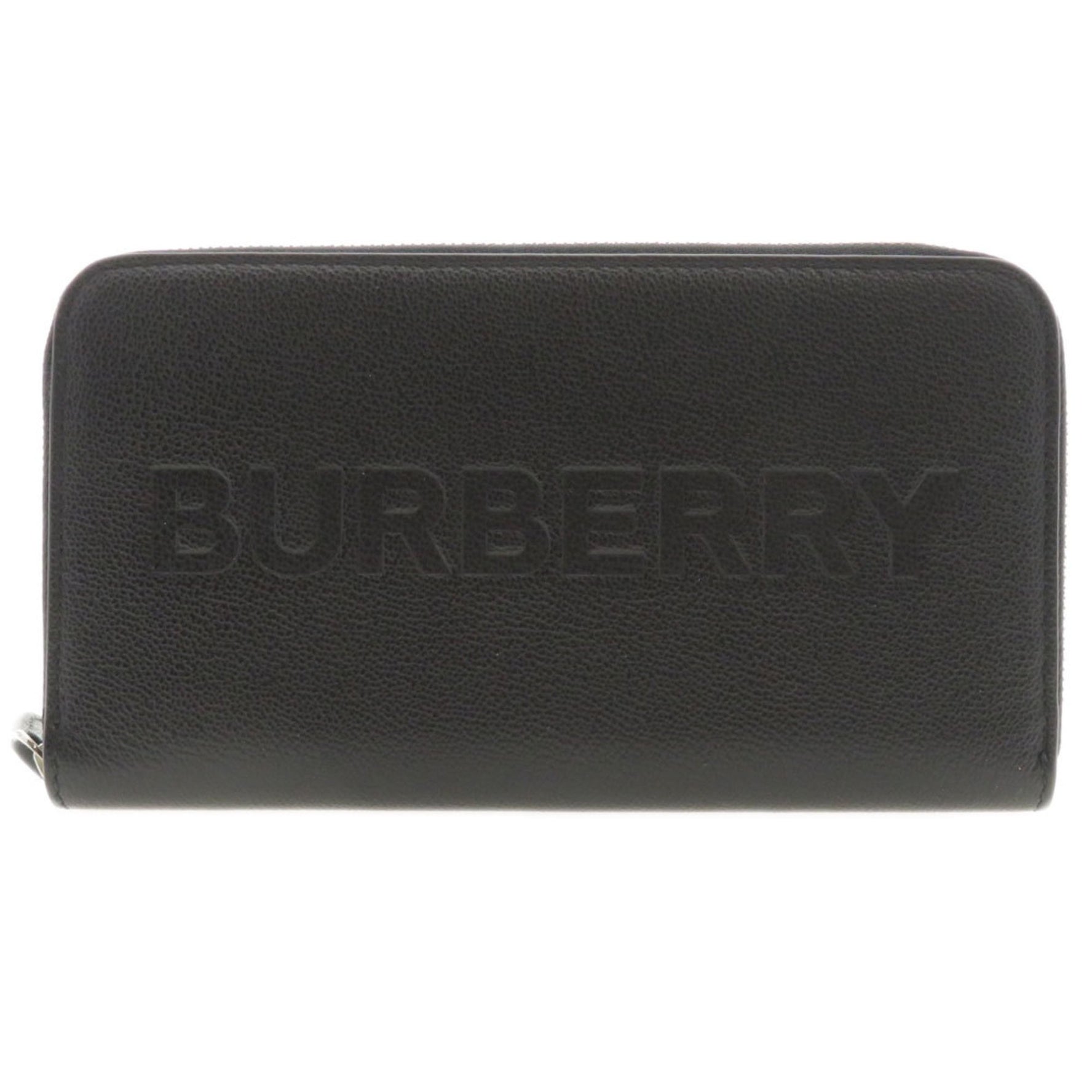 Burberry motif long wallet leather ladies