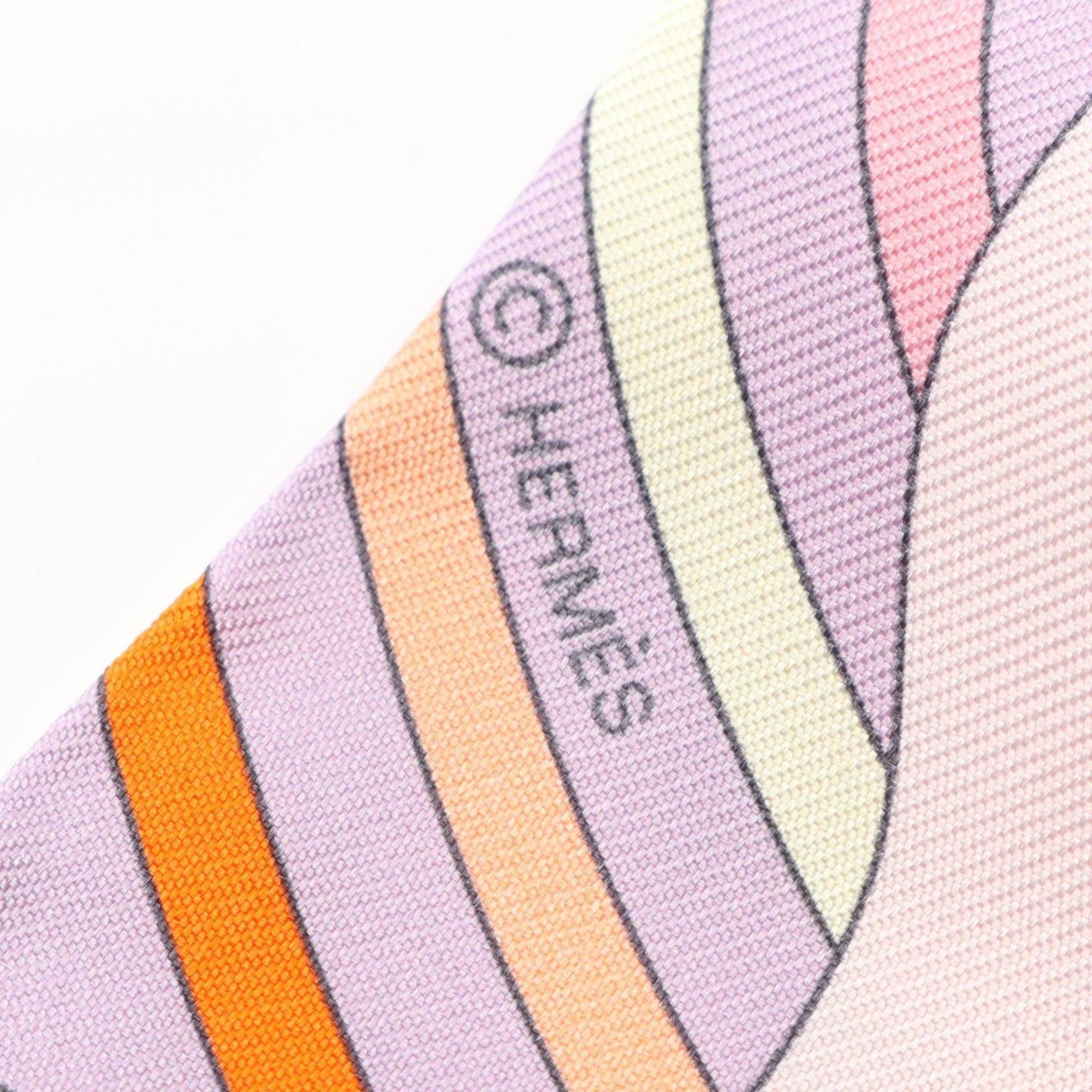 Hermes Hermès Twilly Carres Volants Silk Scarf in Multicolored Pink