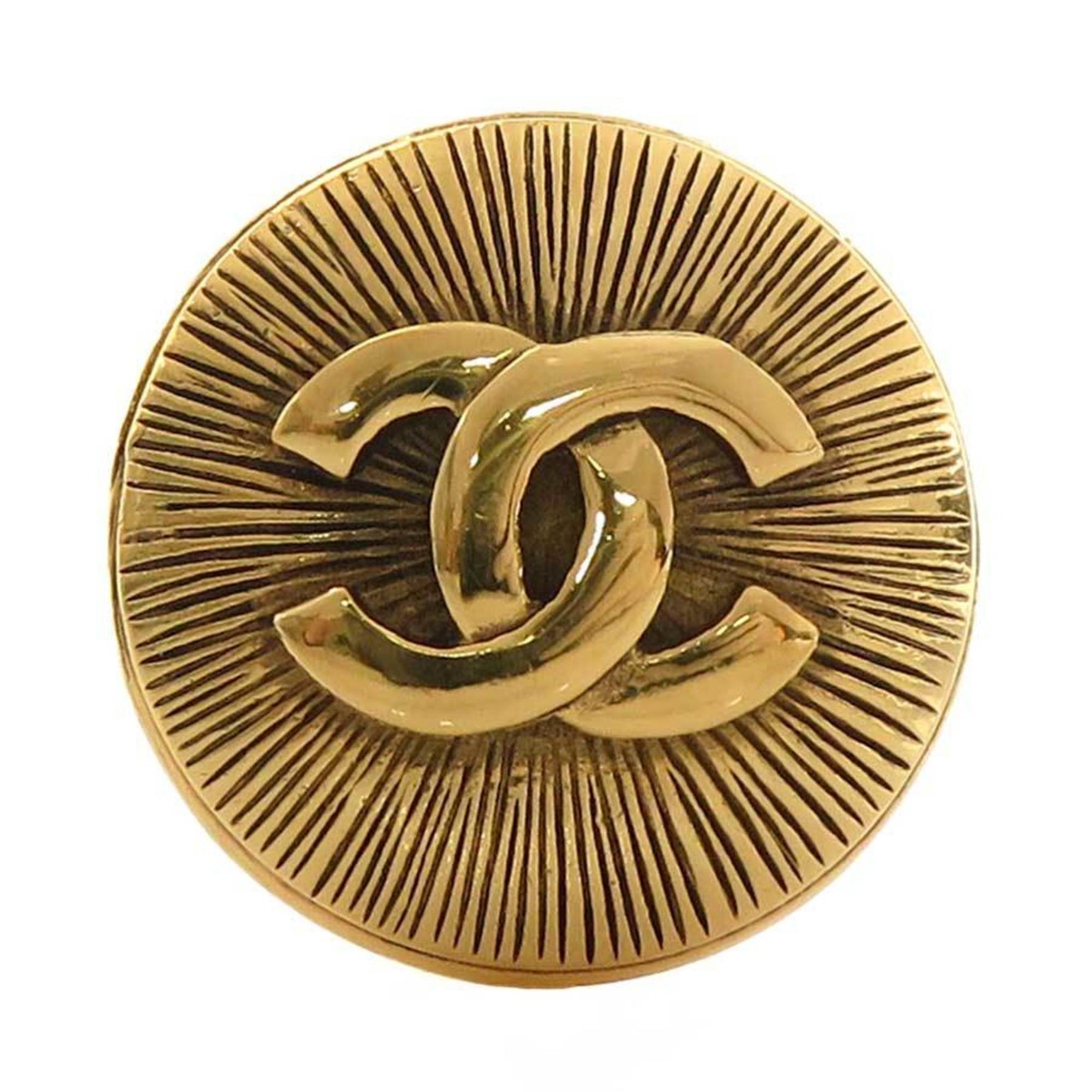 CHANEL Brooch Coco Mark Metal