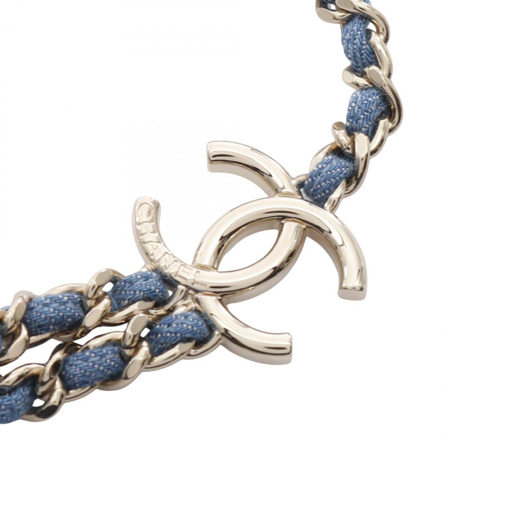 Chanel Coco Mark Belt, Denim GP, Blue