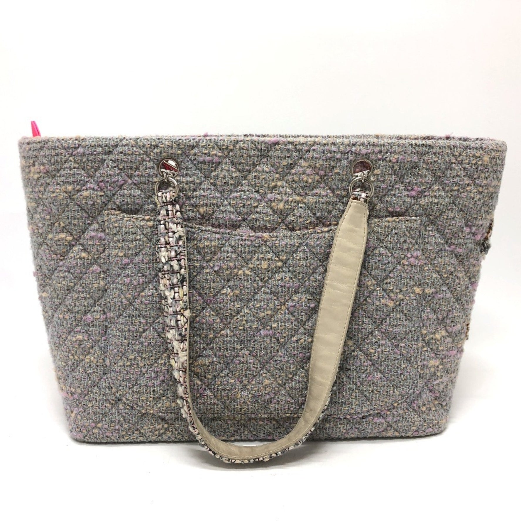 CHANEL CC Coco Mark Cambon Line Large Shoulder Bag/Tote Bag in Tweed
