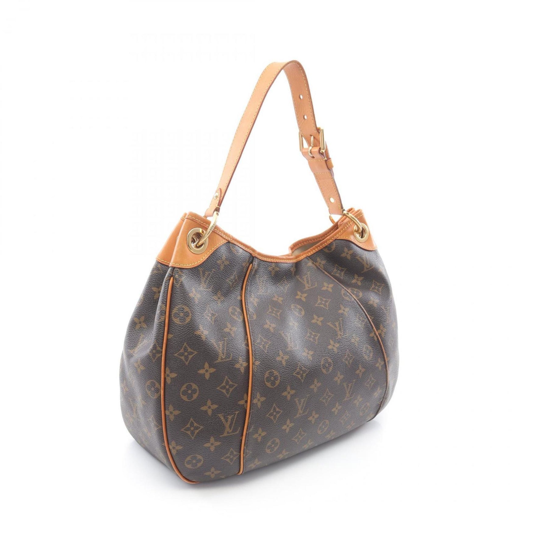 Louis Vuitton Galliera PM Shoulder Bag in Coated Canvas and Leather with Monogram Design
