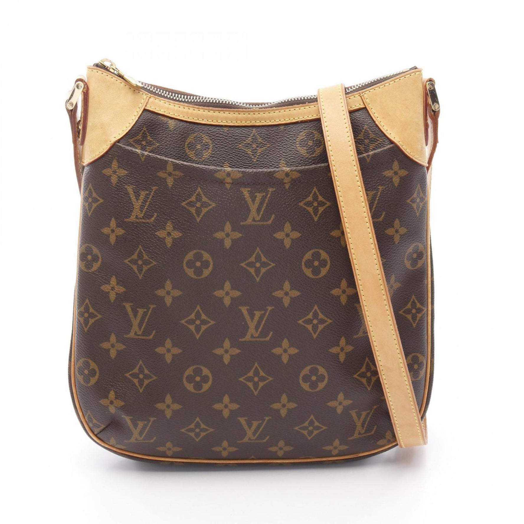 Louis Vuitton Odeon PM Shoulder Bag in Coated Canvas and Leather with Monogram Design, Brown