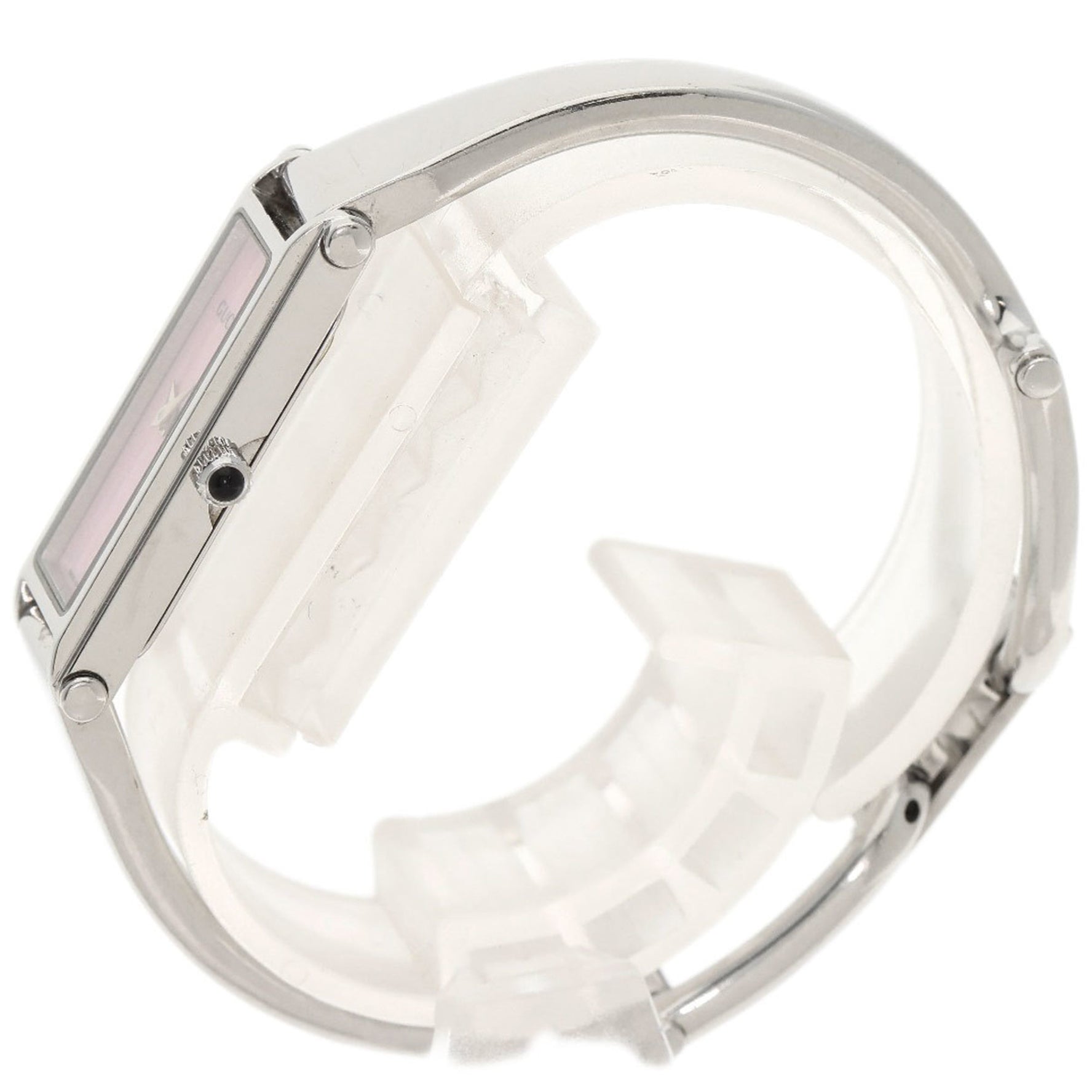 Gucci Square Face Watch Stainless Steel SS Ladies