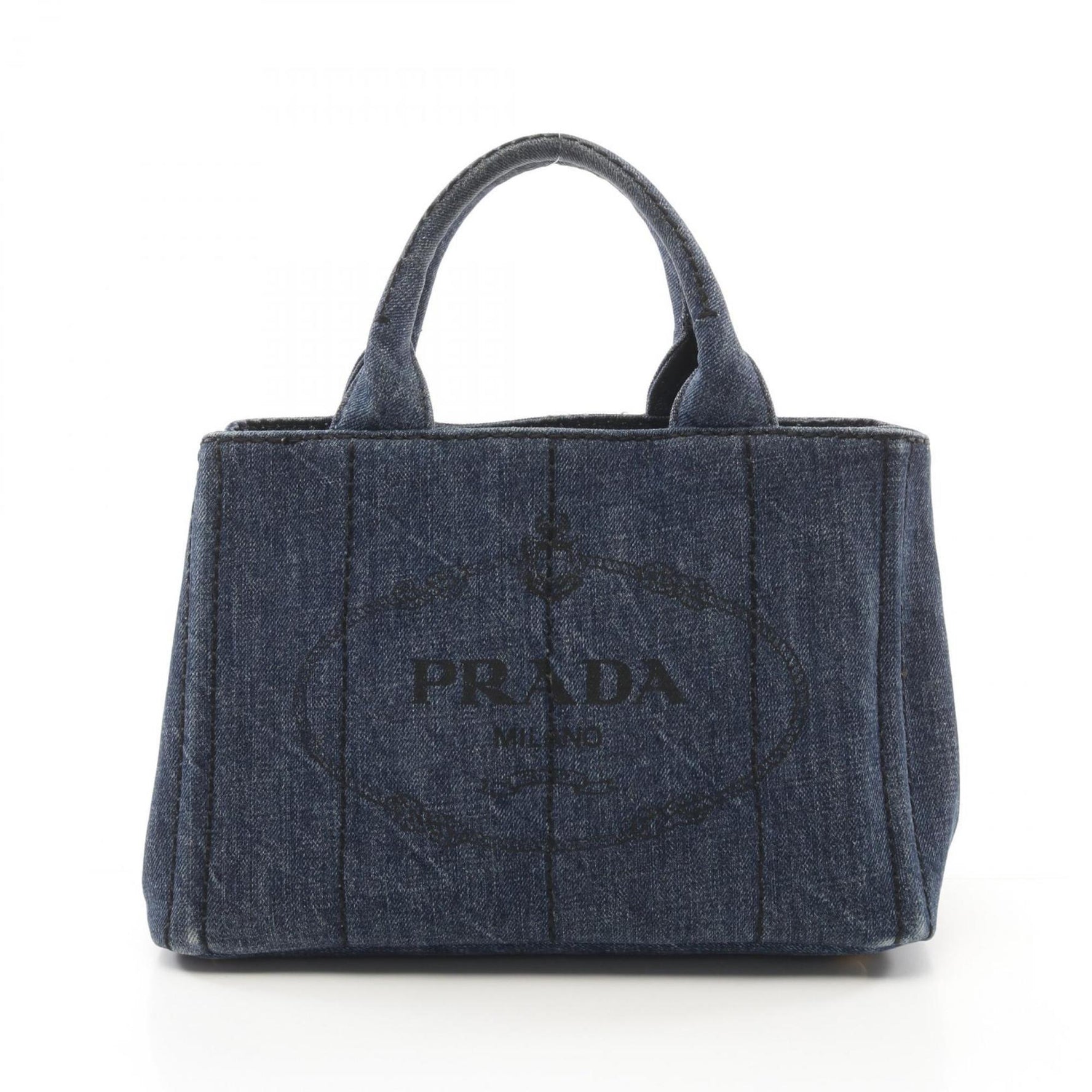 PRADA CANAPA Mini Tote Bag Denim