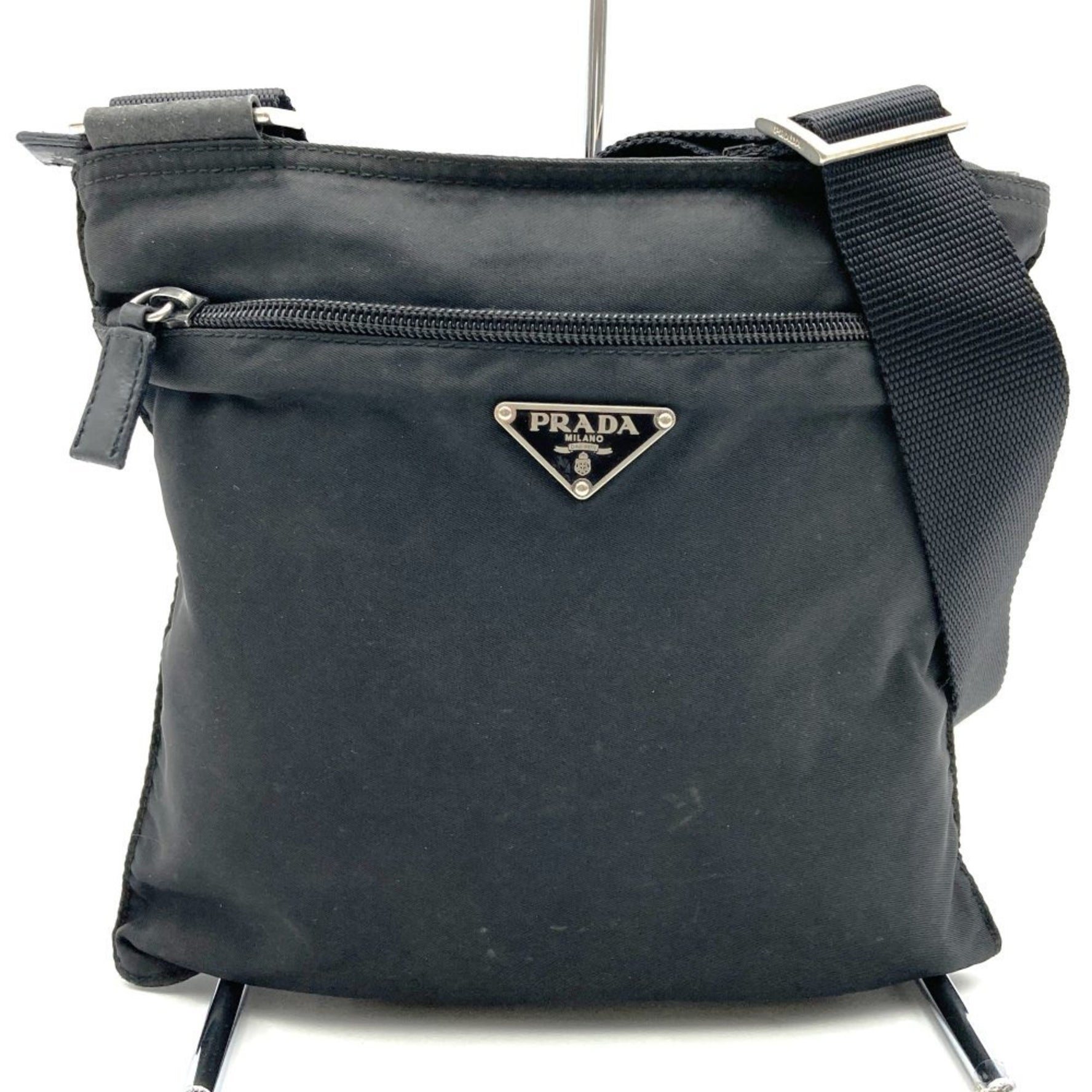 PRADA Shoulder Bag Nylon Triangle Men's