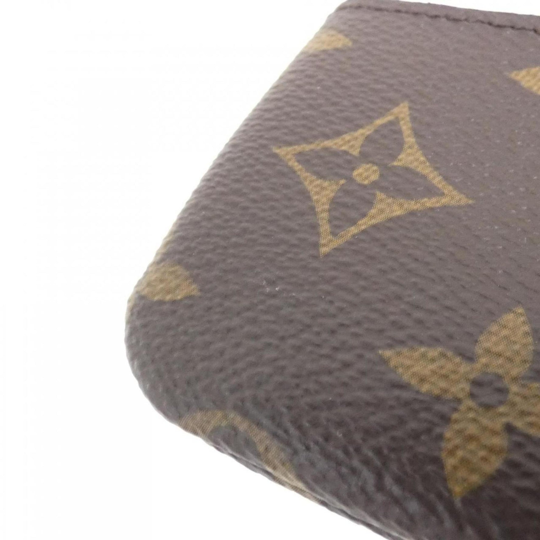 Louis Vuitton Monogram Card Key Case Pochette Cle Coin &