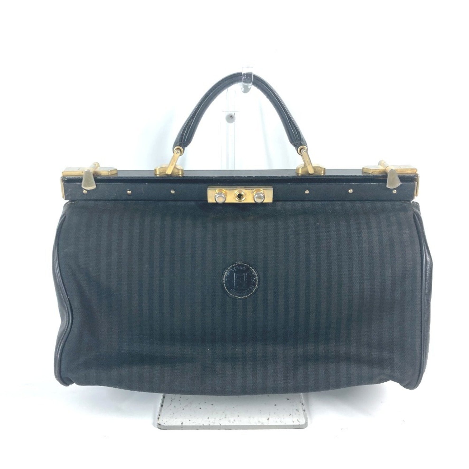 FENDI Doctor Bag Pecan Handbag Leather