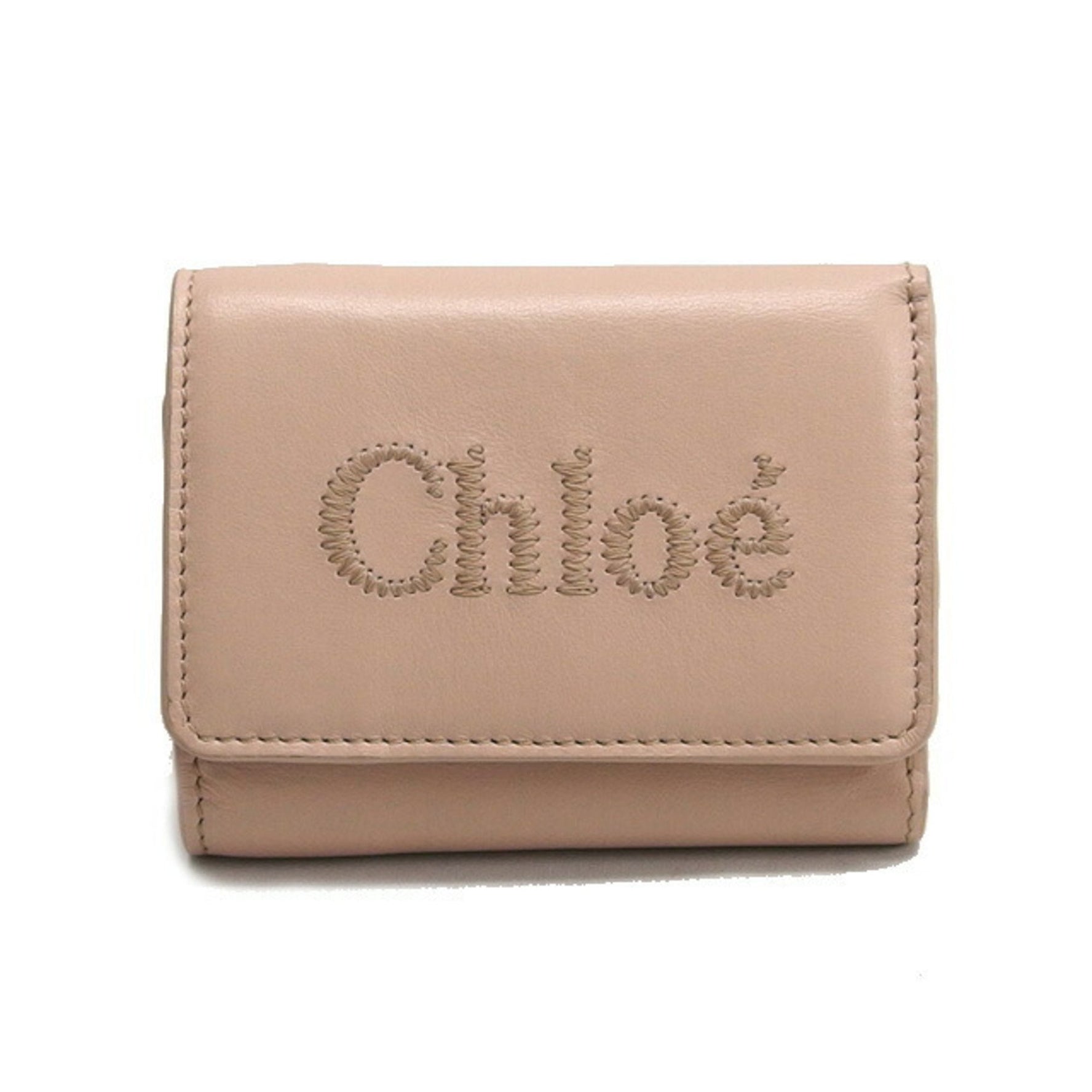 Chloé Chloe Sense Small Trifold Wallet in Calfskin