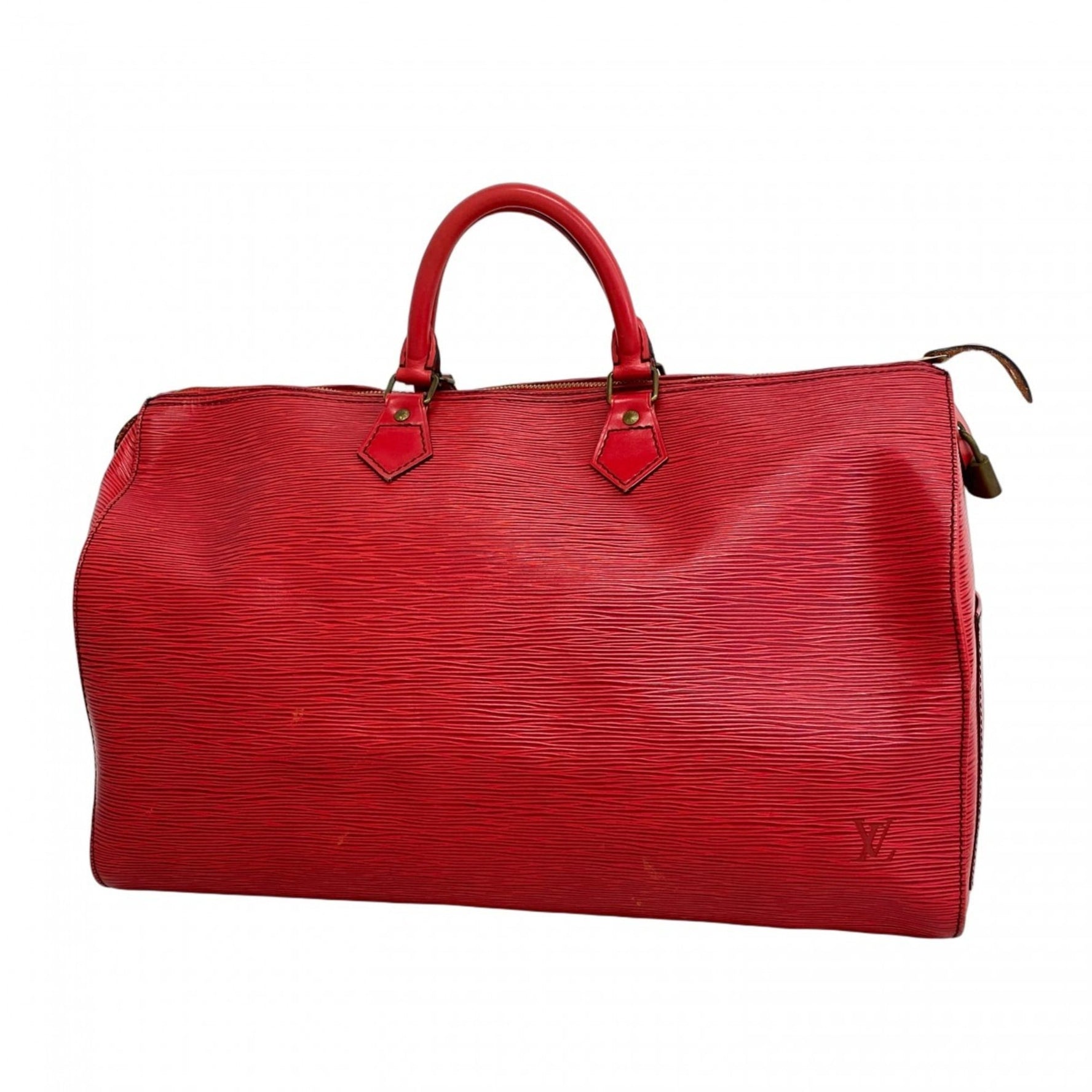 Louis Vuitton Epi Speedy 40 Handbag Castilian Red