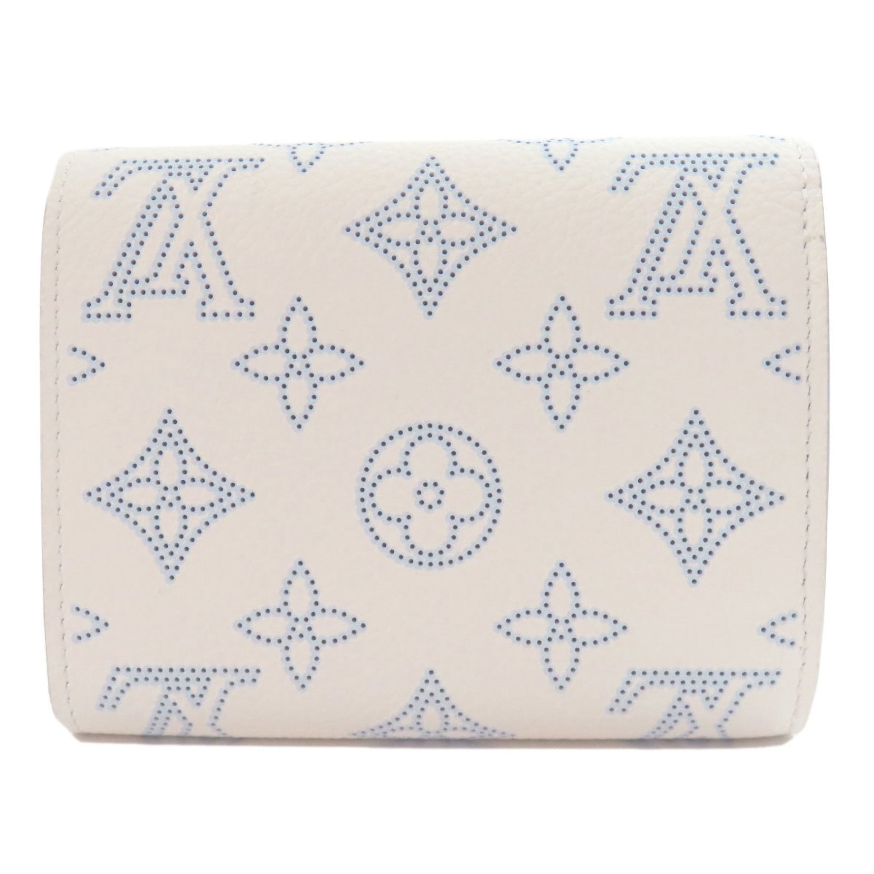 Louis Vuitton Portefeuille Iris Compact Japan Exclusive Bi-fold Wallet Mahina Leather Ladies