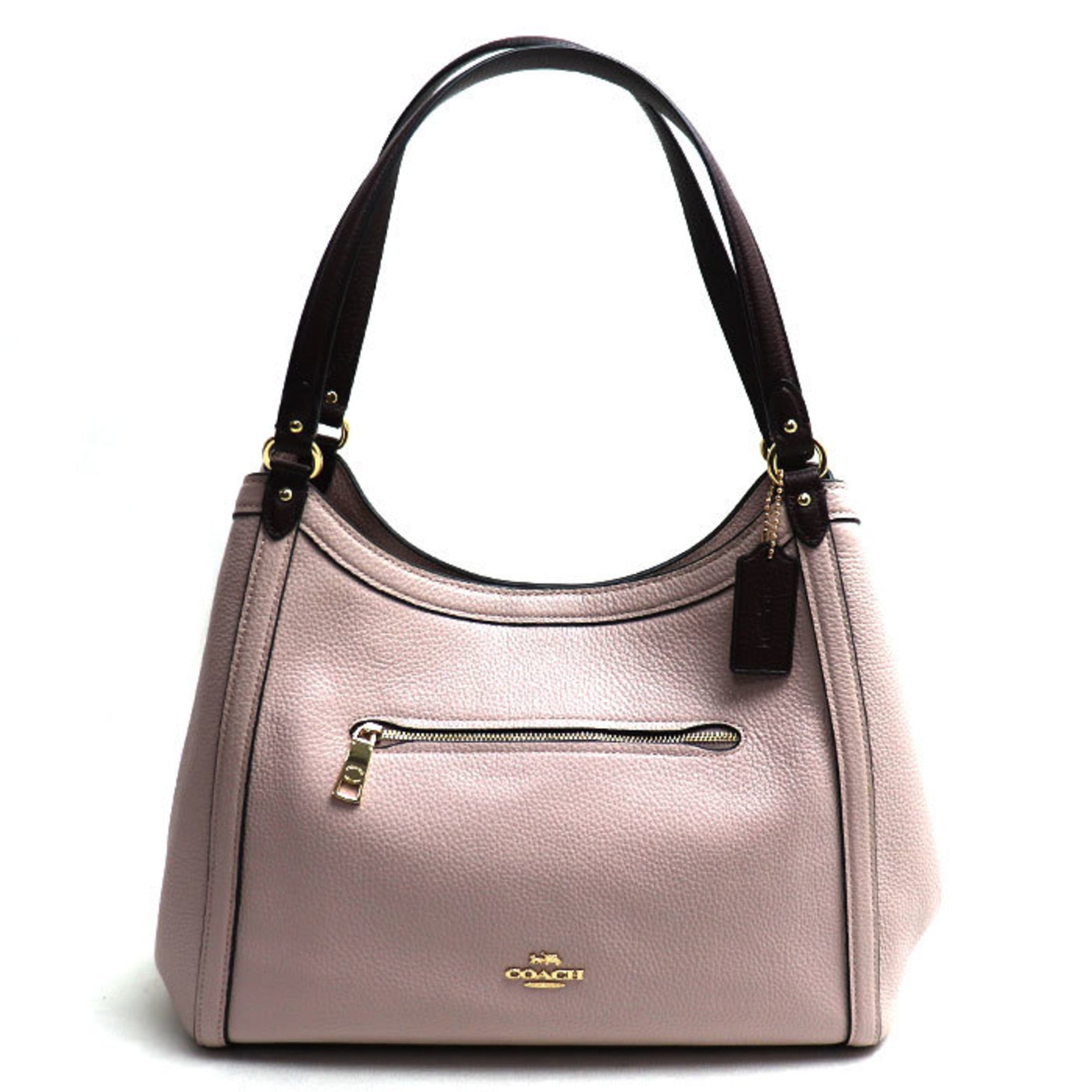 COACH Christy Shoulder Bag Washed Mauve x Cranberry Outlet