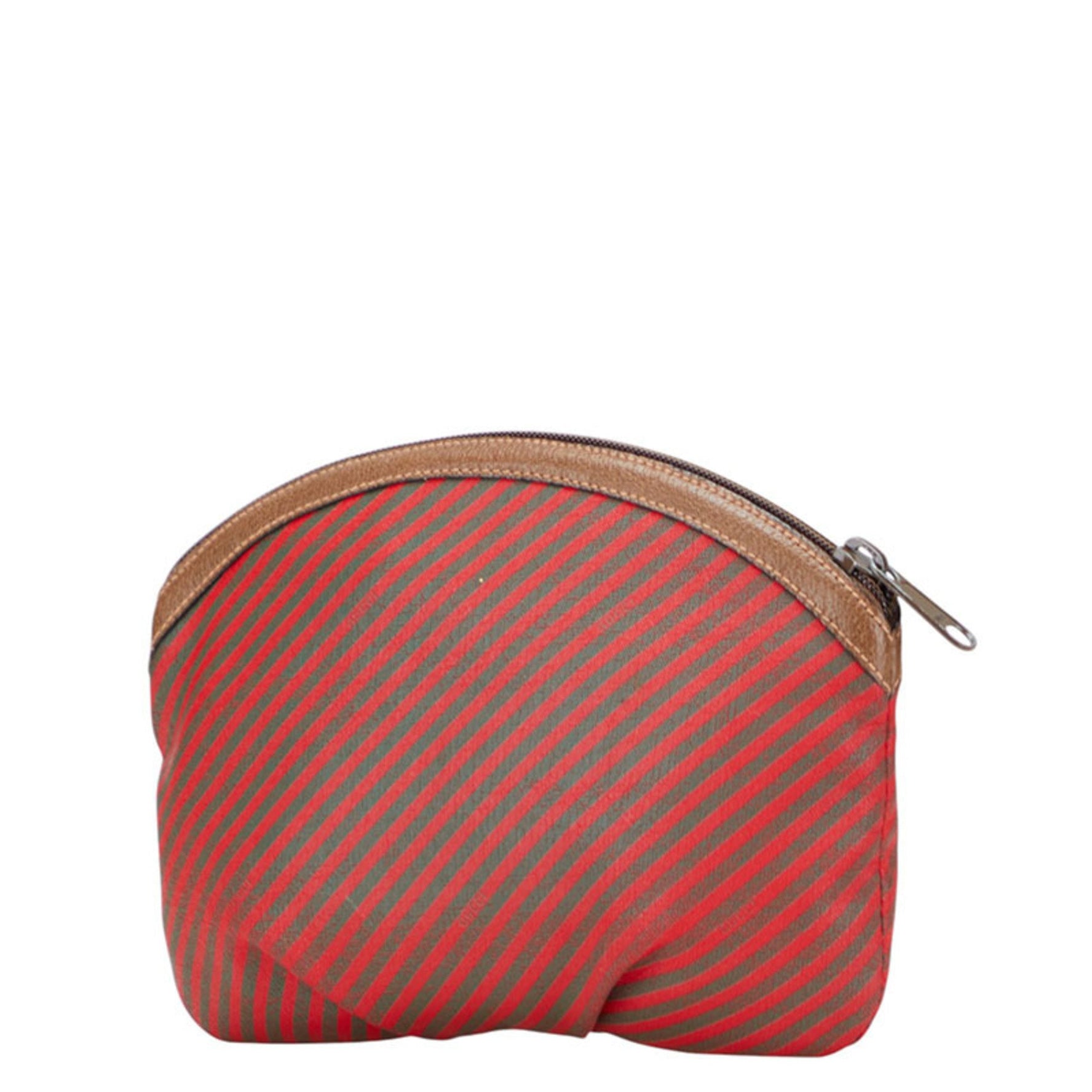 Gucci Old Pouch Brown and Red Leather
