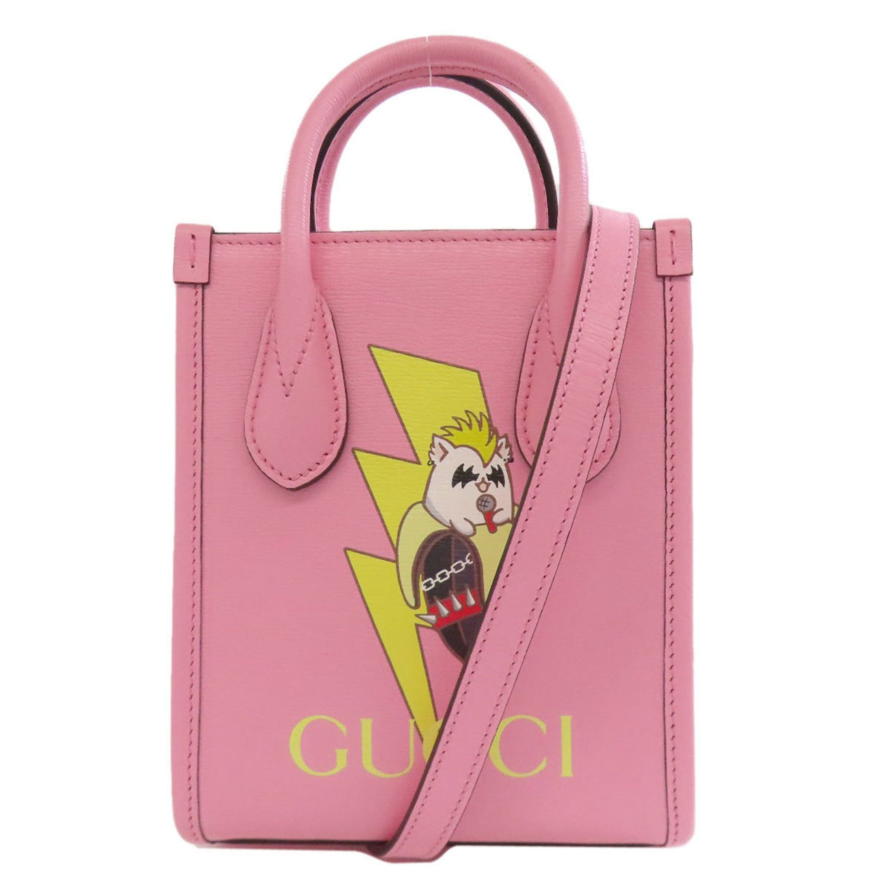Gucci Bananya collaboration leather handbag