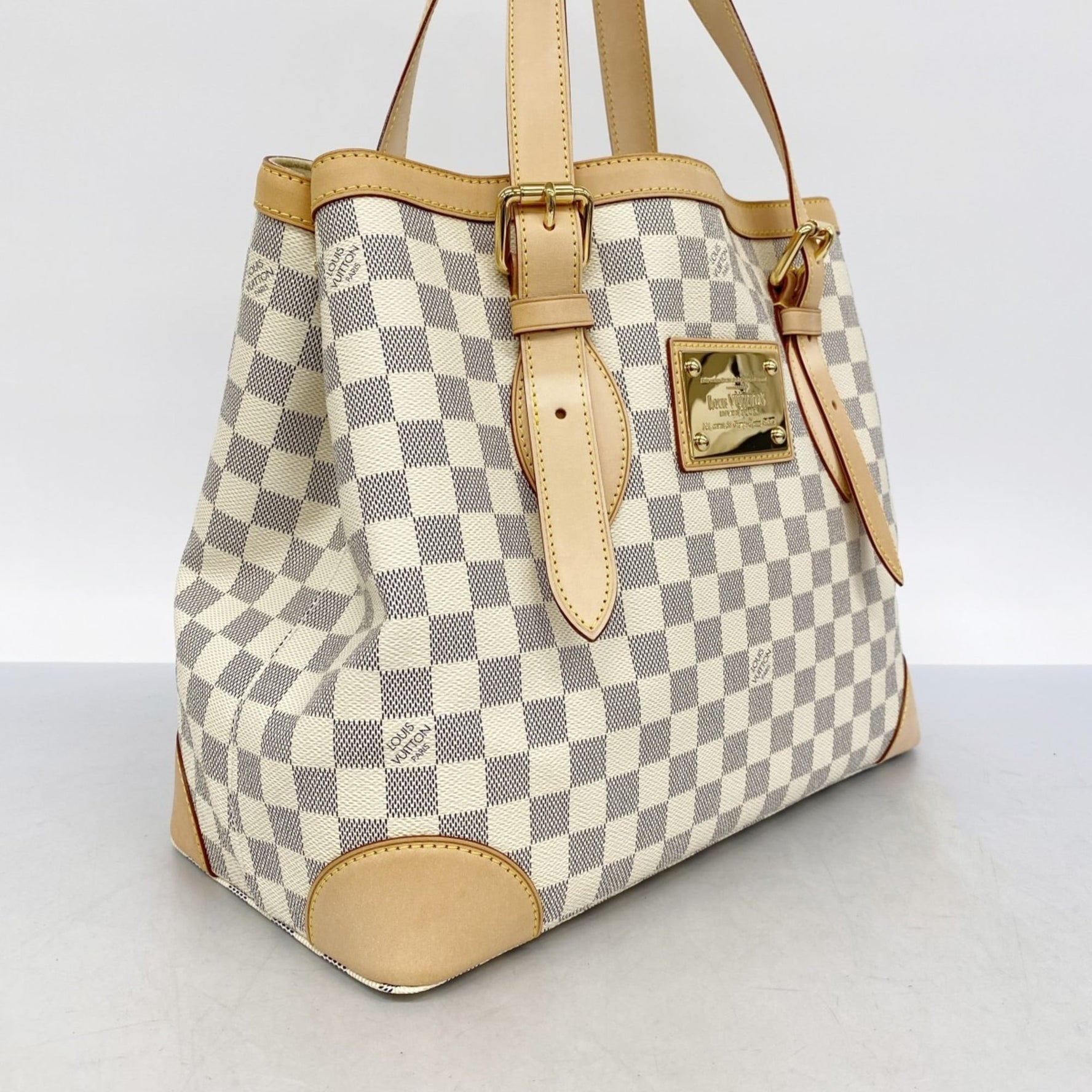 Louis Vuitton Damier Azur Hampstead MM Tote Bag