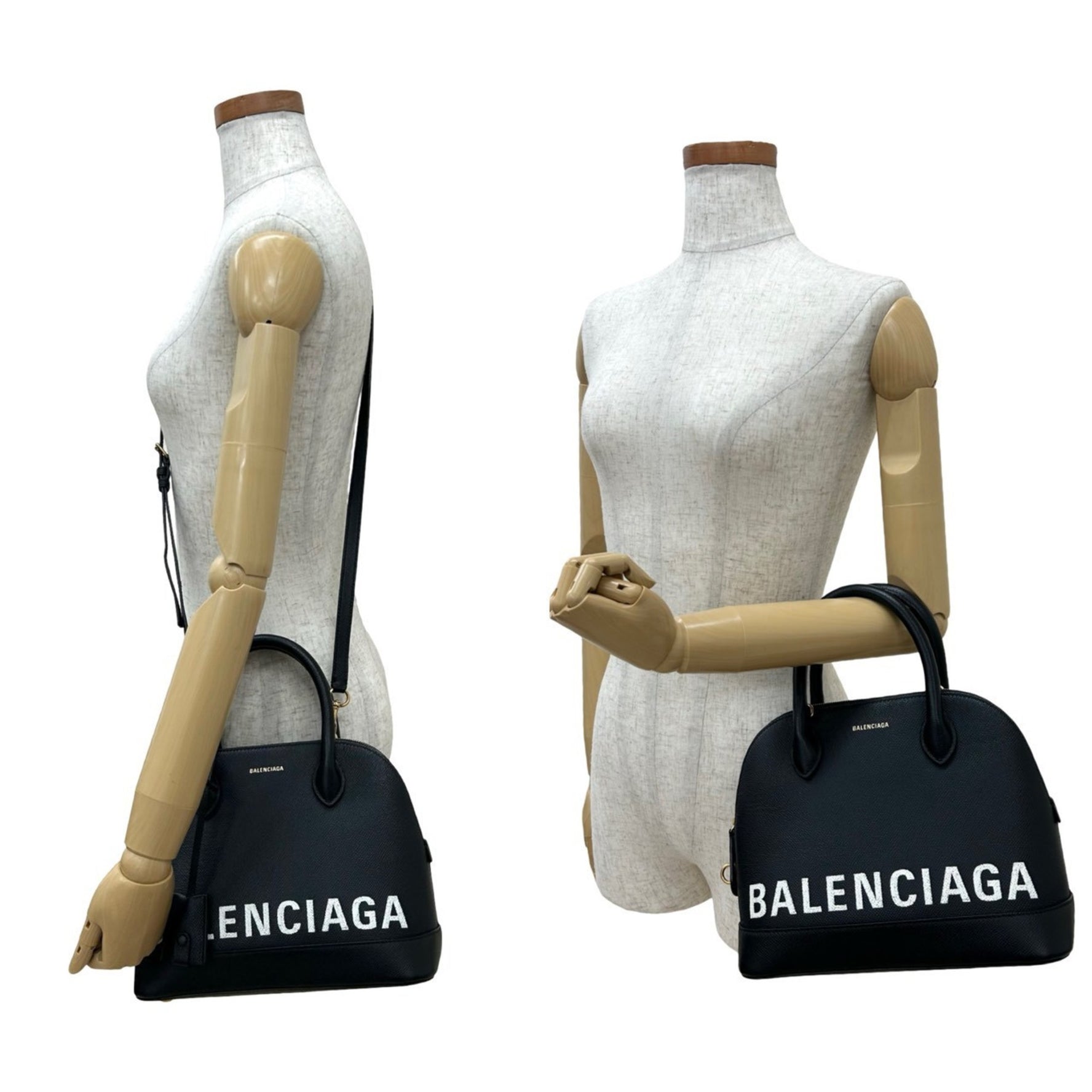 BALENCIAGA Ville Top Handle S Leather Handbag/Shoulder Bag