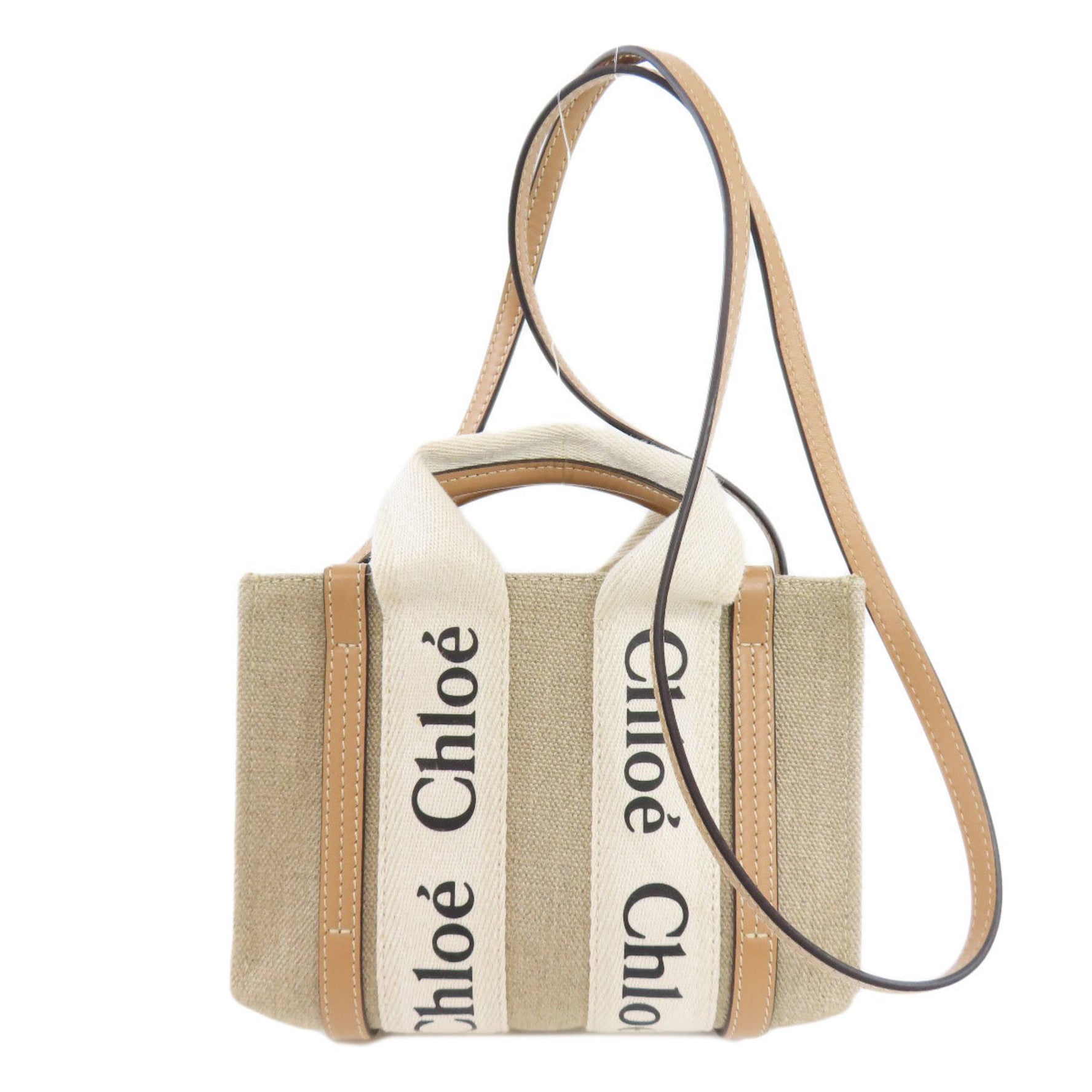 Chloé Chloe Woody Handbag Canvas CHLOE