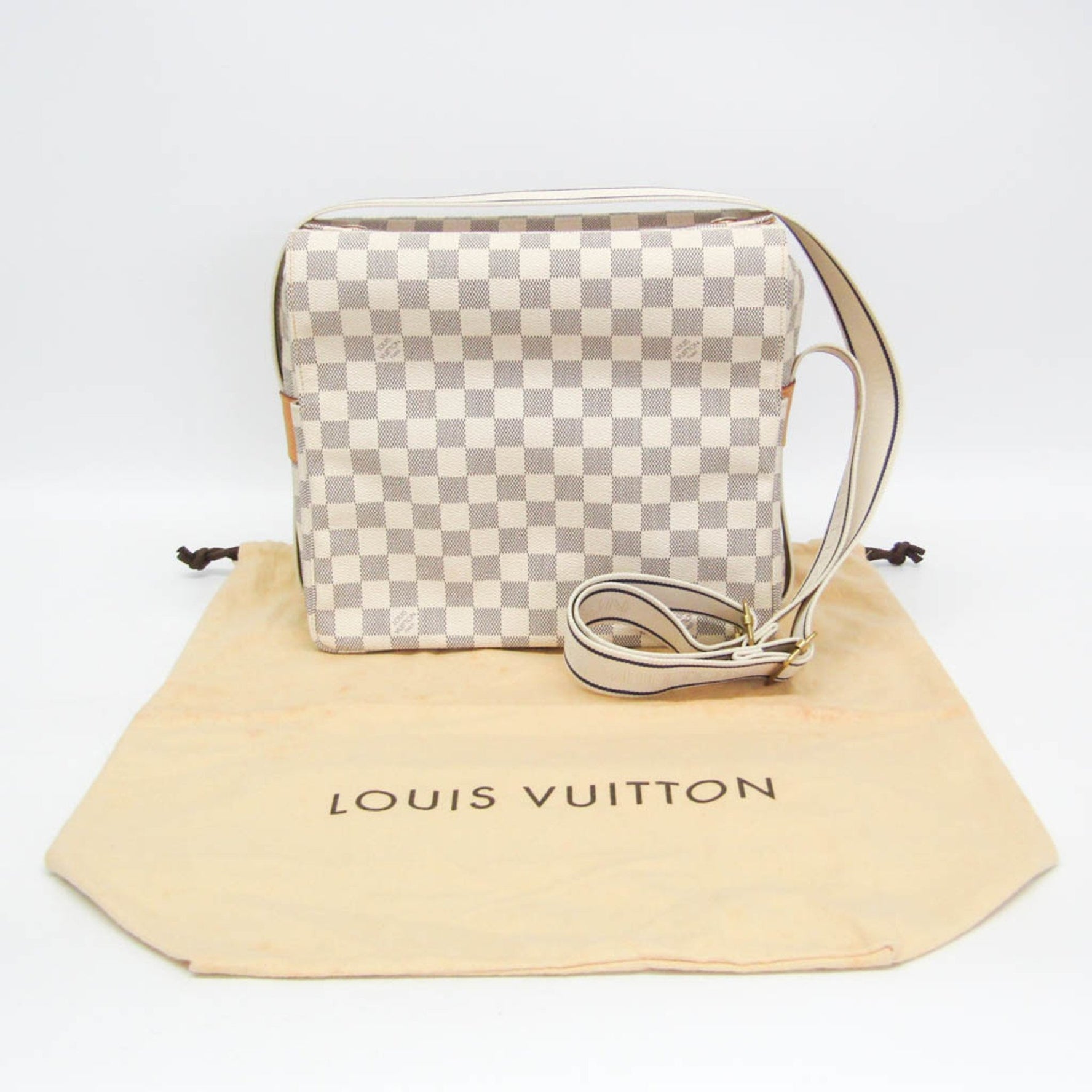 Louis Vuitton Damier Azur Naviglio Women,Men Shoulder Bag