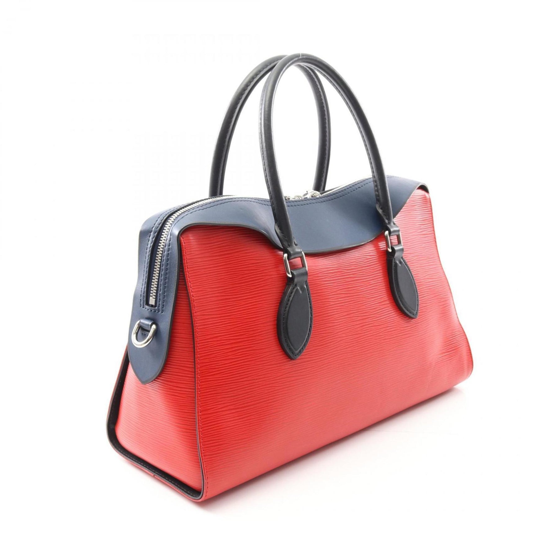 Louis Vuitton Tuileries Handbag in Epi Leather, Red, Navy, and Black