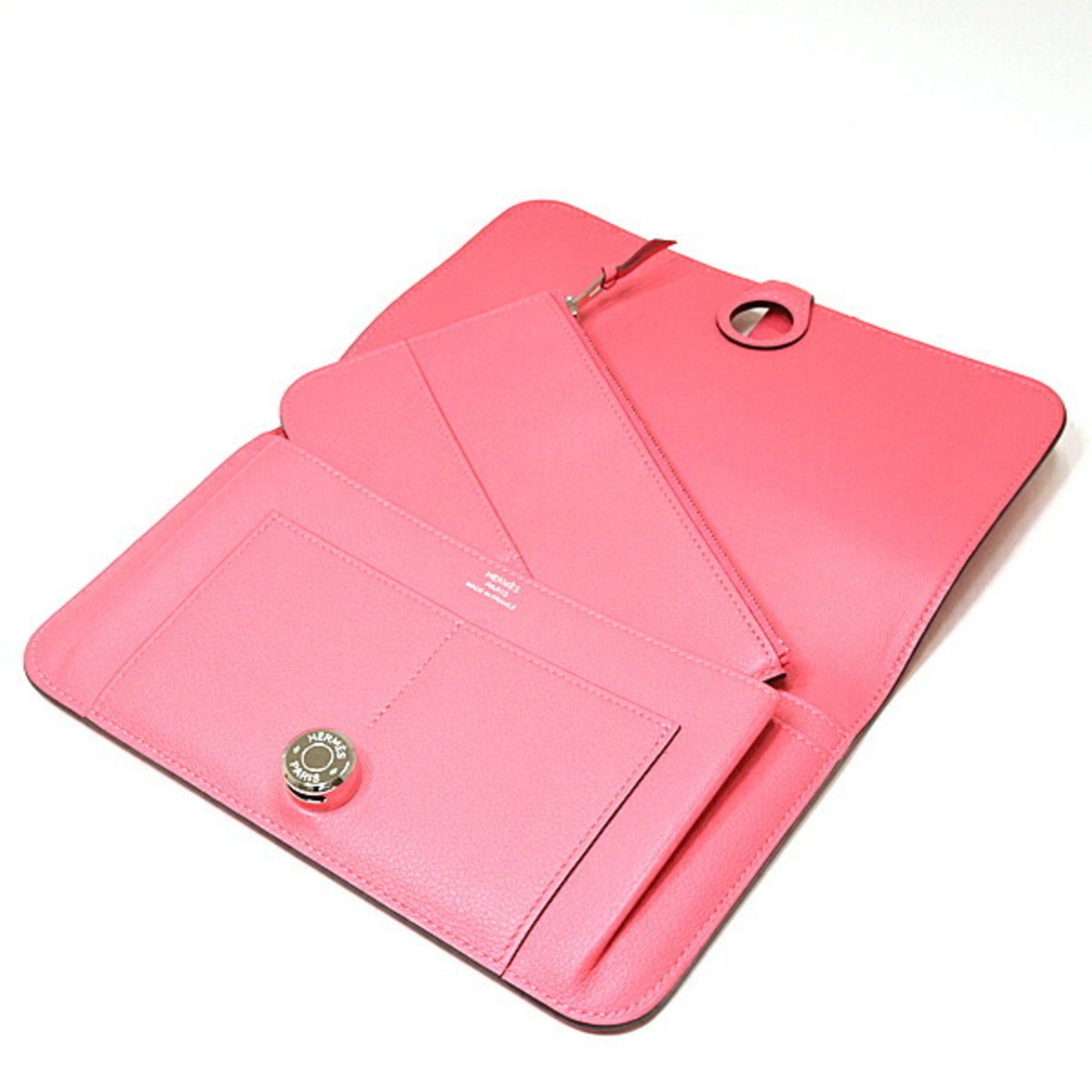 Hermes Dogon GM Evercolor Y Stamp () Duo Long Wallet