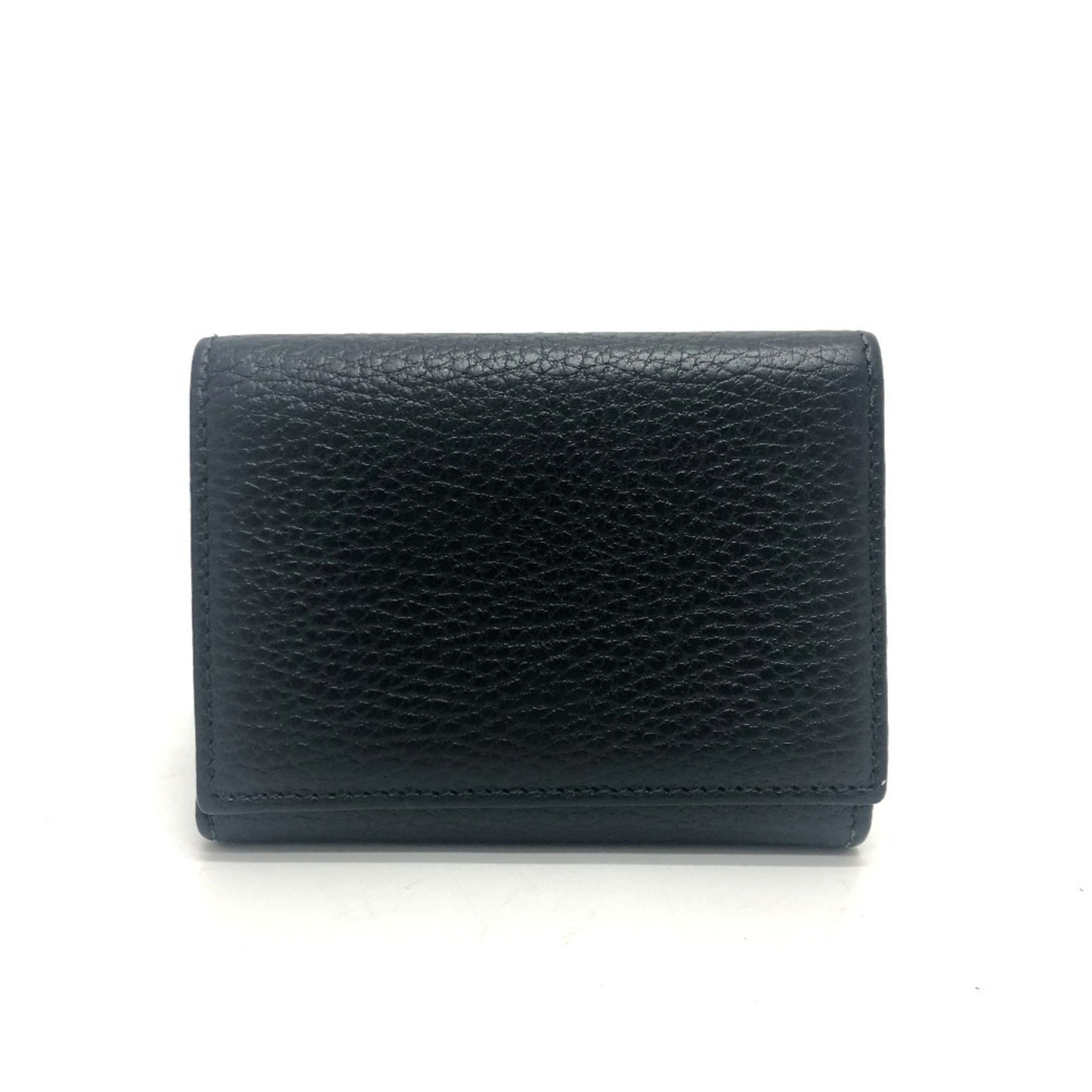 GUCCI GG Marmont Compact Wallet Coin Purse Tri-fold Leather