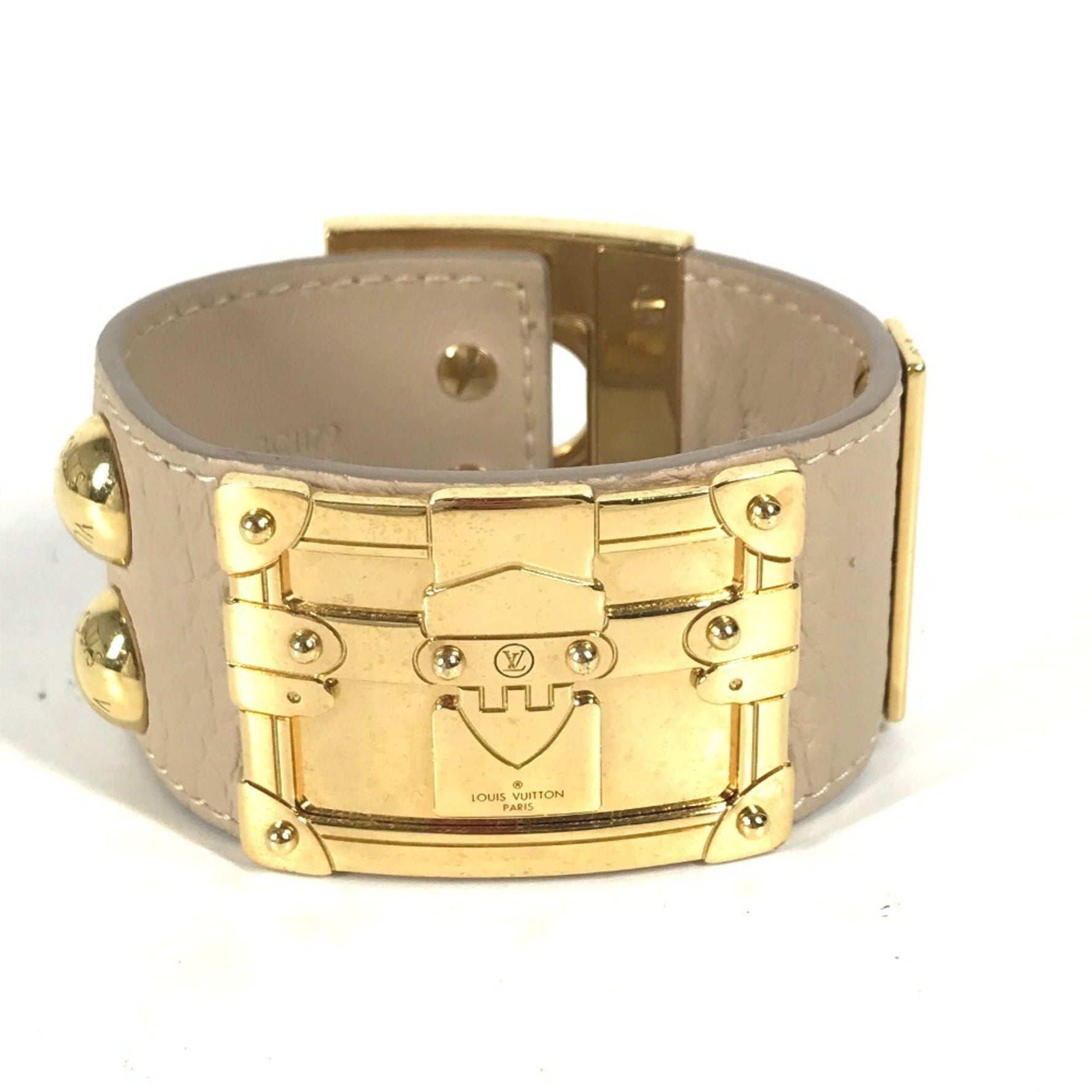 Louis Vuitton SO LV Bracelet, Leather Bangle