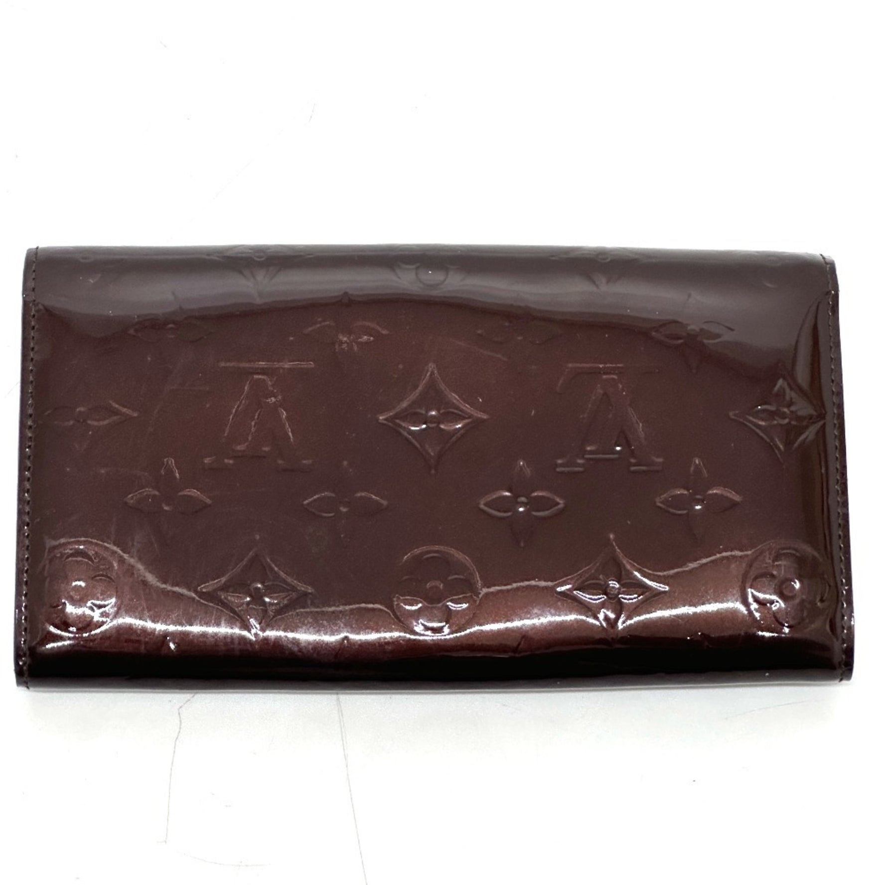 Louis Vuitton Portefeuille Sarah Bi-fold Long Wallet Monogram Vernis