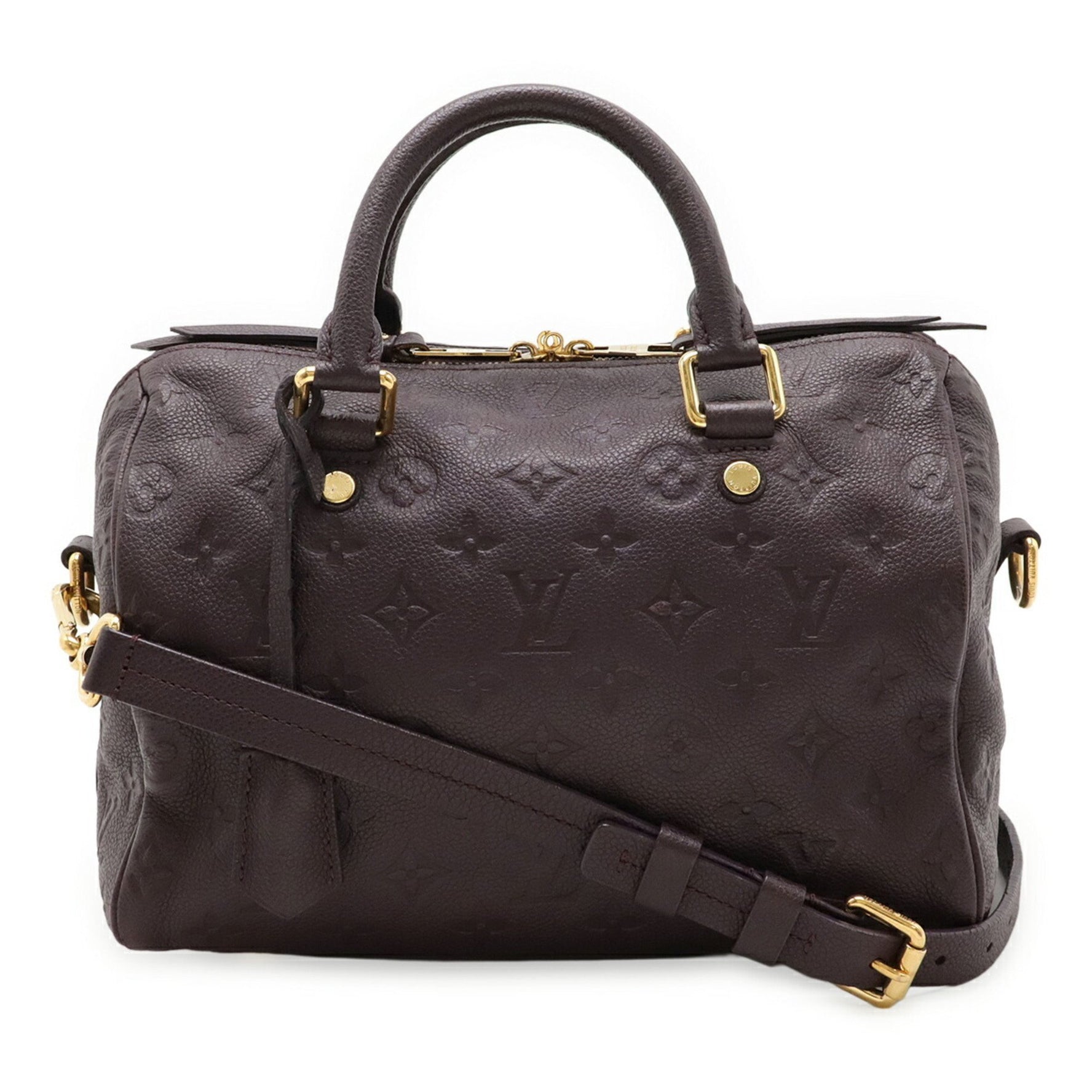 Louis Vuitton Monogram Empreinte Speedy Bandouliere 25 Handbag/Shoulder Bag, Orb, Purple