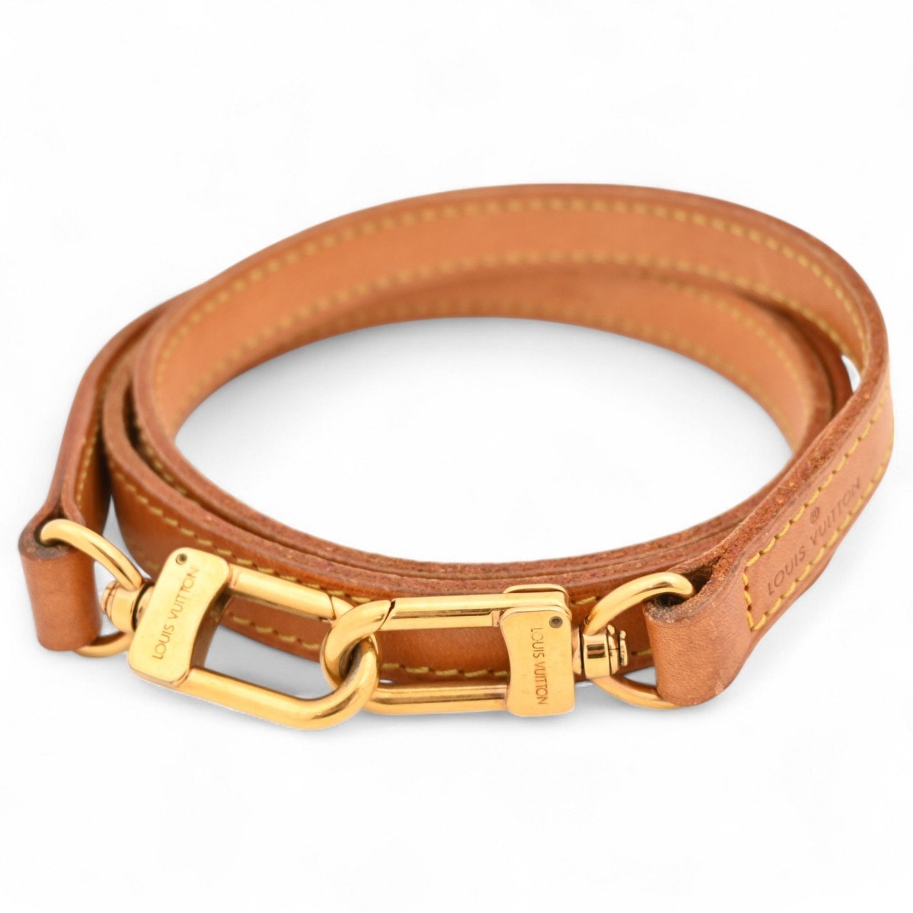 Louis Vuitton Shoulder Strap in Natural Leather