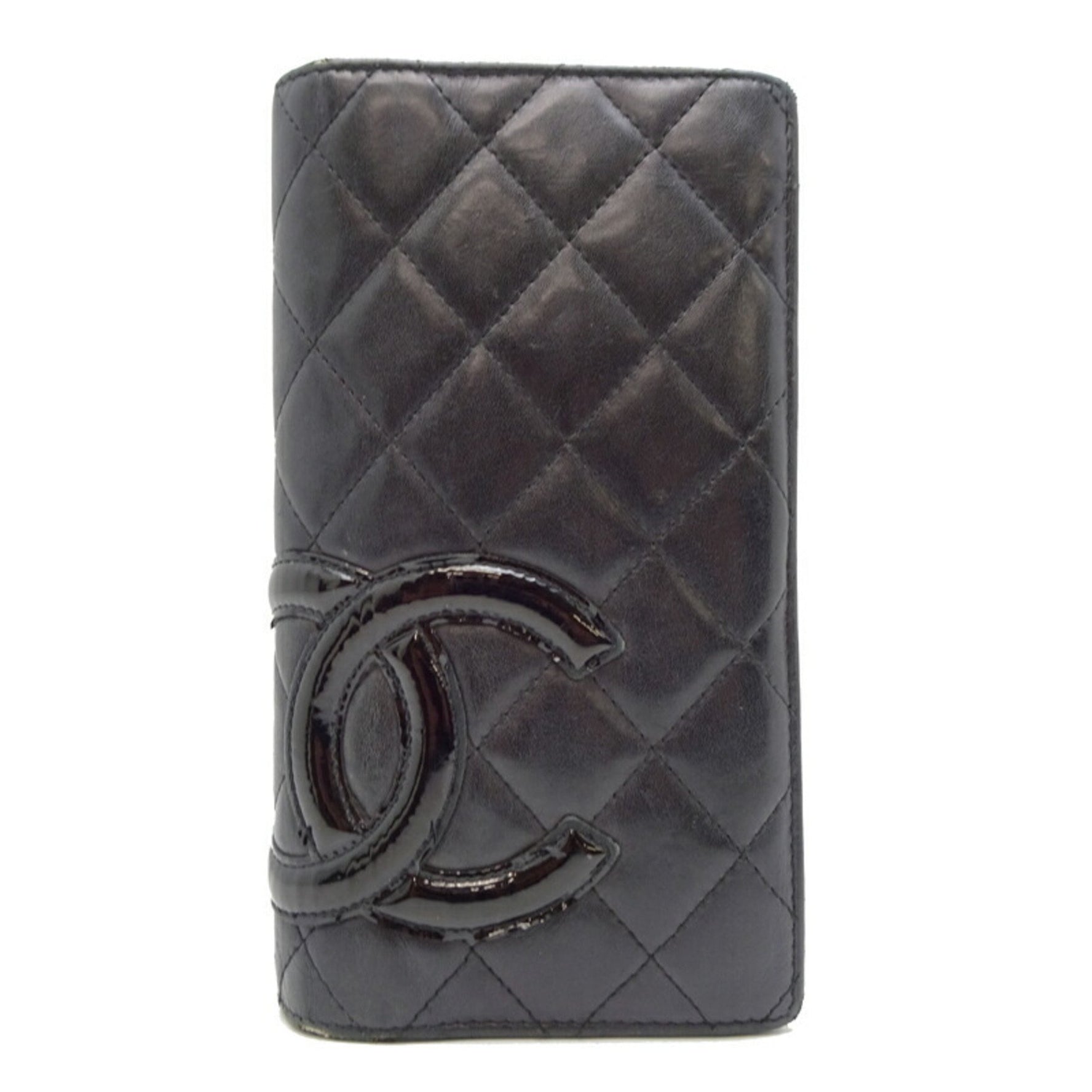 Chanel Cambon Line Coco Mark Long Wallet Bi-fold Calfskin