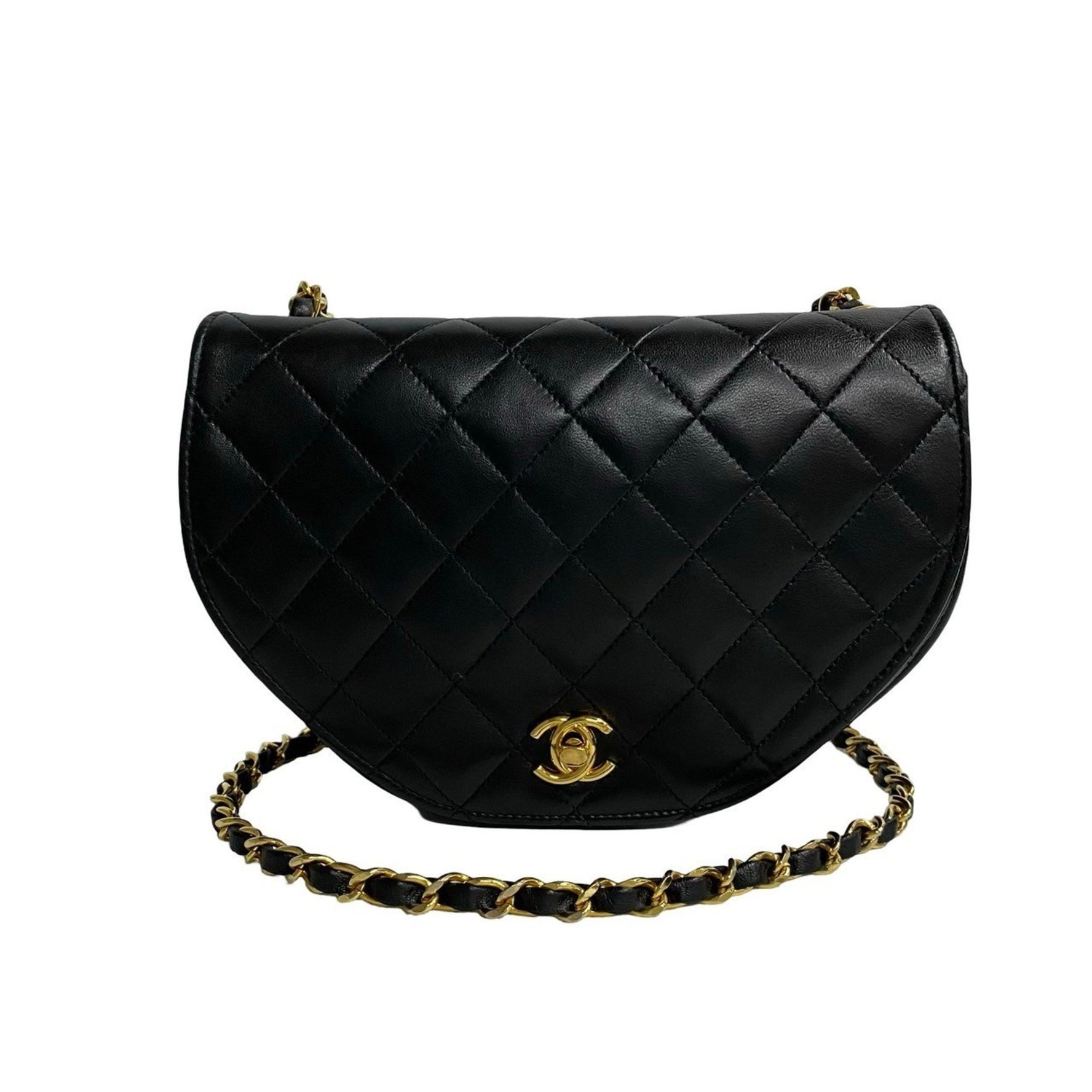 CHANEL Matelasse Lambskin Chain Shoulder Bag in