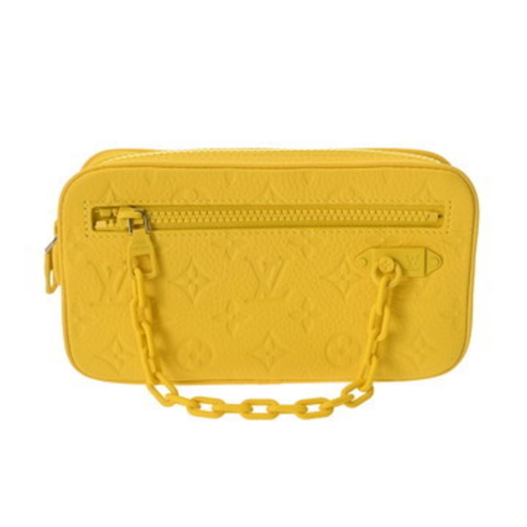 LOUIS VUITTON Monogram Pochette Volga Taurillon Leather Clutch Bag, Unused